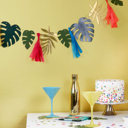 Gold Foiled and Leaf Tassel Garland- 5 Inner Pack