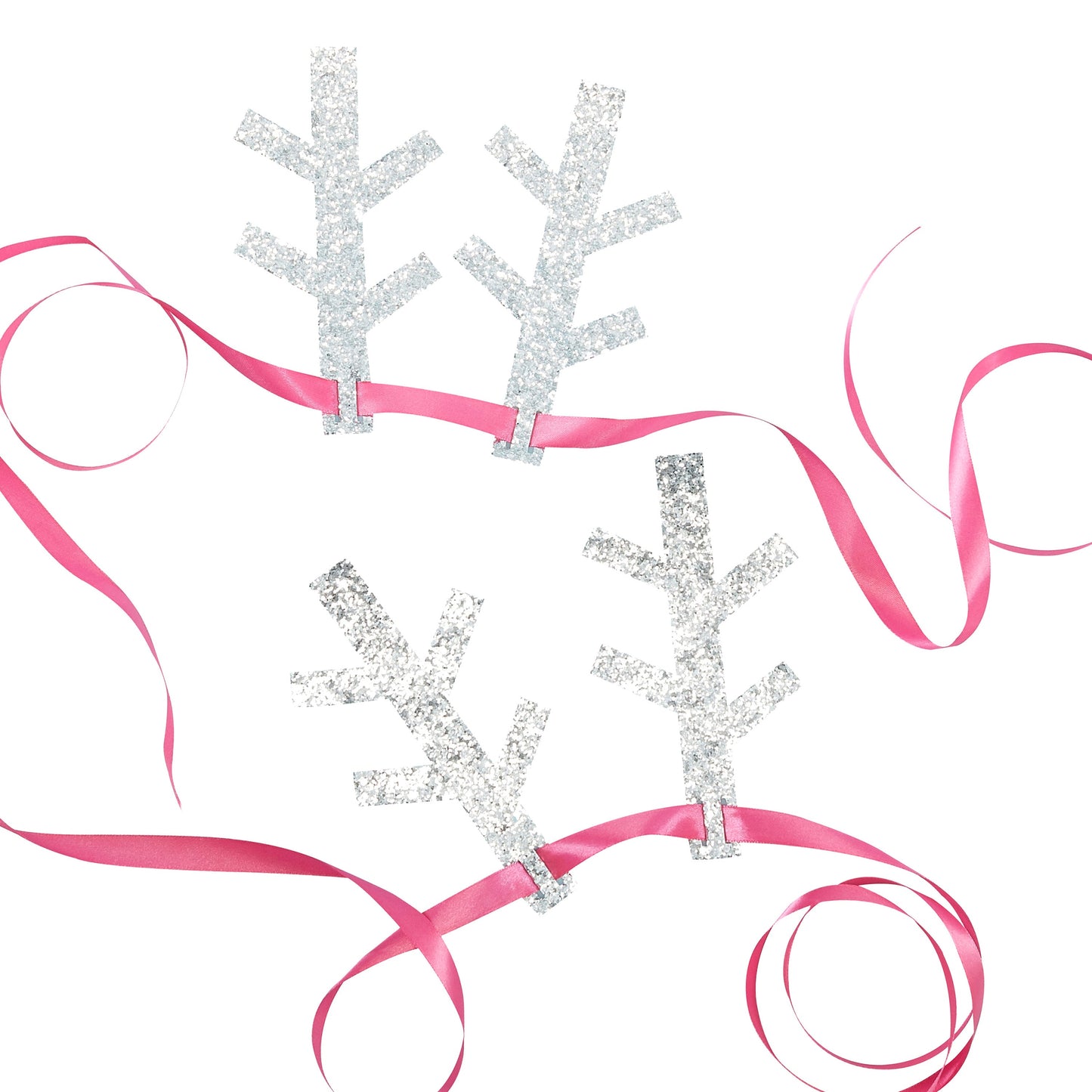 Glitter Antlers Headbands - Jolly Good Vibes- 10 Inner Pack