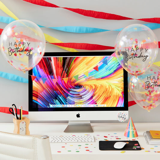 Happy Birthday Work Desk Party Kit- 5 Inner Pack