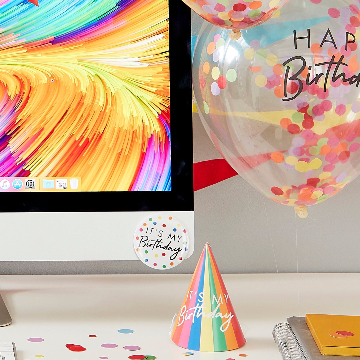 Happy Birthday Work Desk Party Kit- 5 Inner Pack