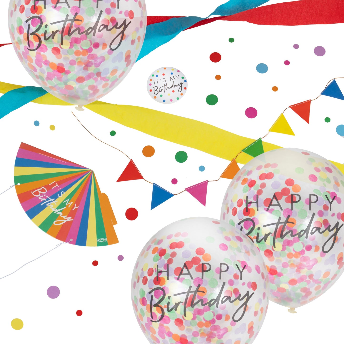 Happy Birthday Work Desk Party Kit- 5 Inner Pack