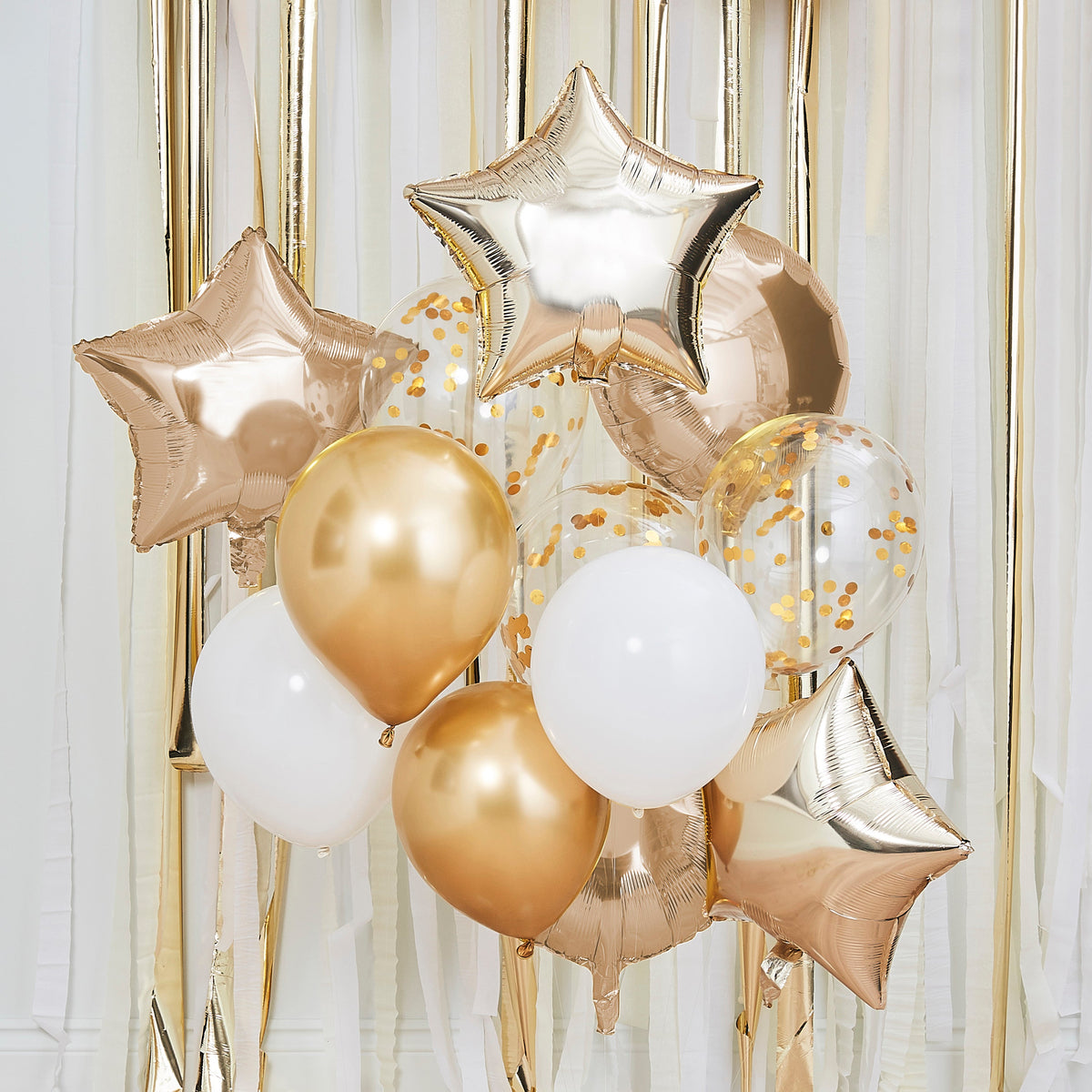 Metallic Gold Balloons Bundle- 5 Inner Pack