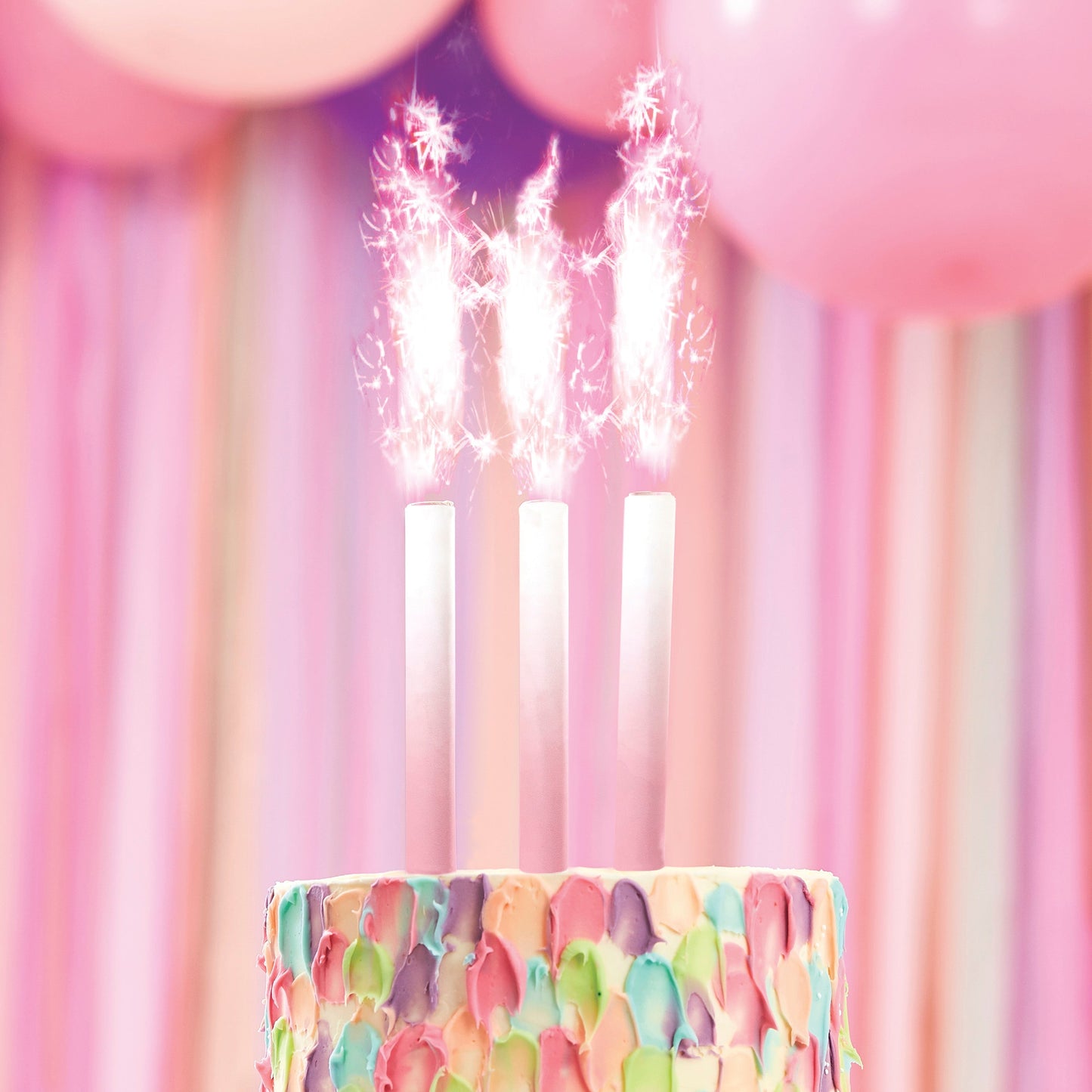 Cake Fountain Candles Pink Ombre- 10 Inner Pack