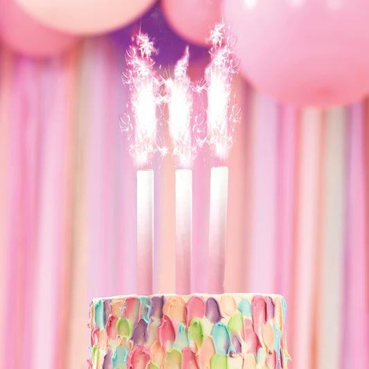 Cake Fountain Candles Pink Ombre- 10 Inner Pack