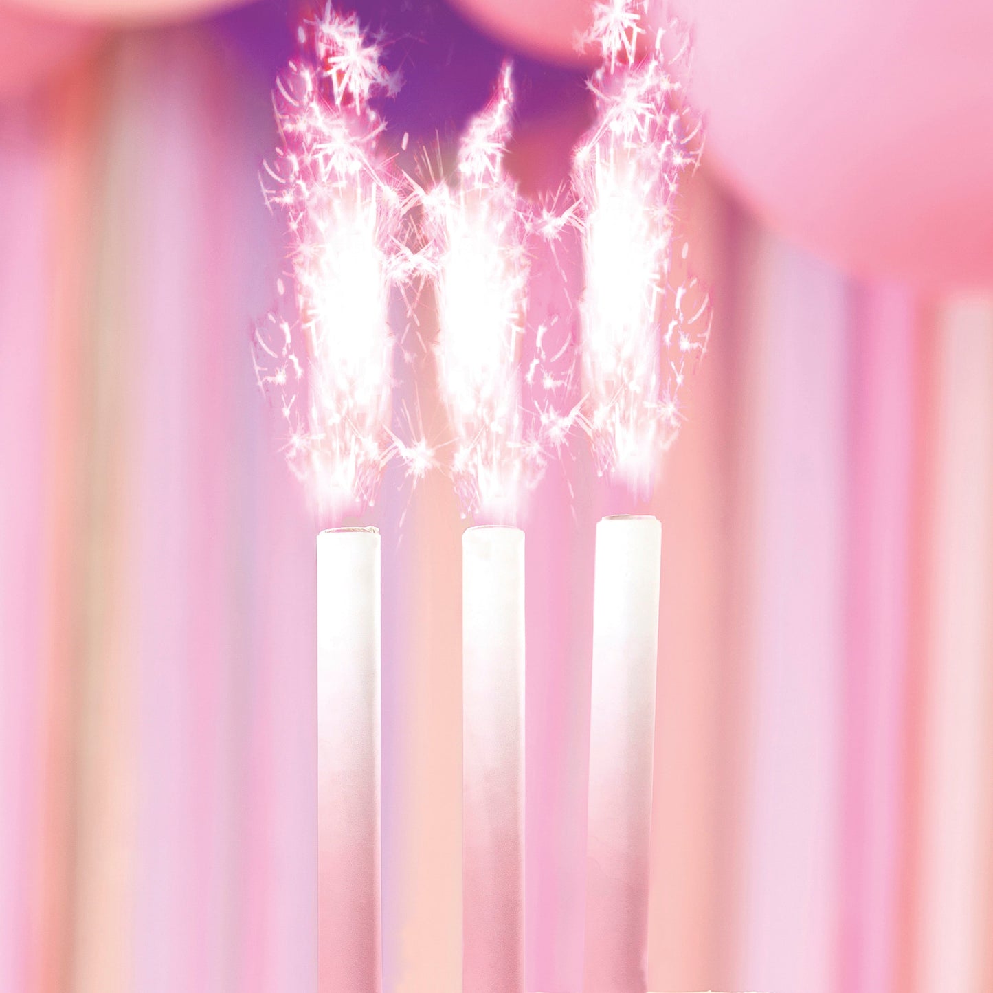 Cake Fountain Candles Pink Ombre- 10 Inner Pack
