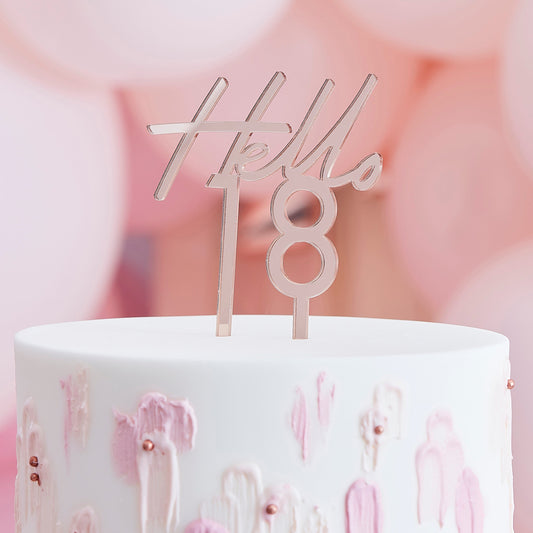 18th Birthday Cake Topper- 5 Inner Pack