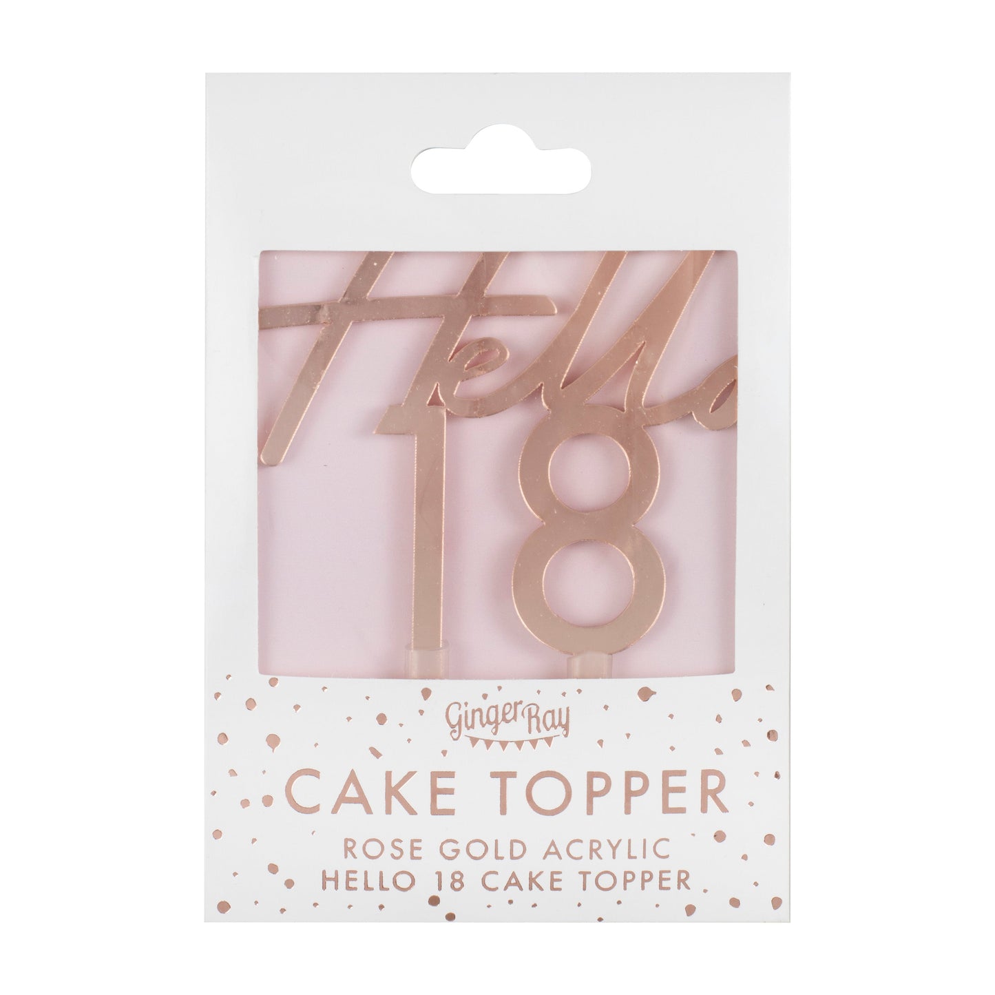 18th Birthday Cake Topper- 5 Inner Pack