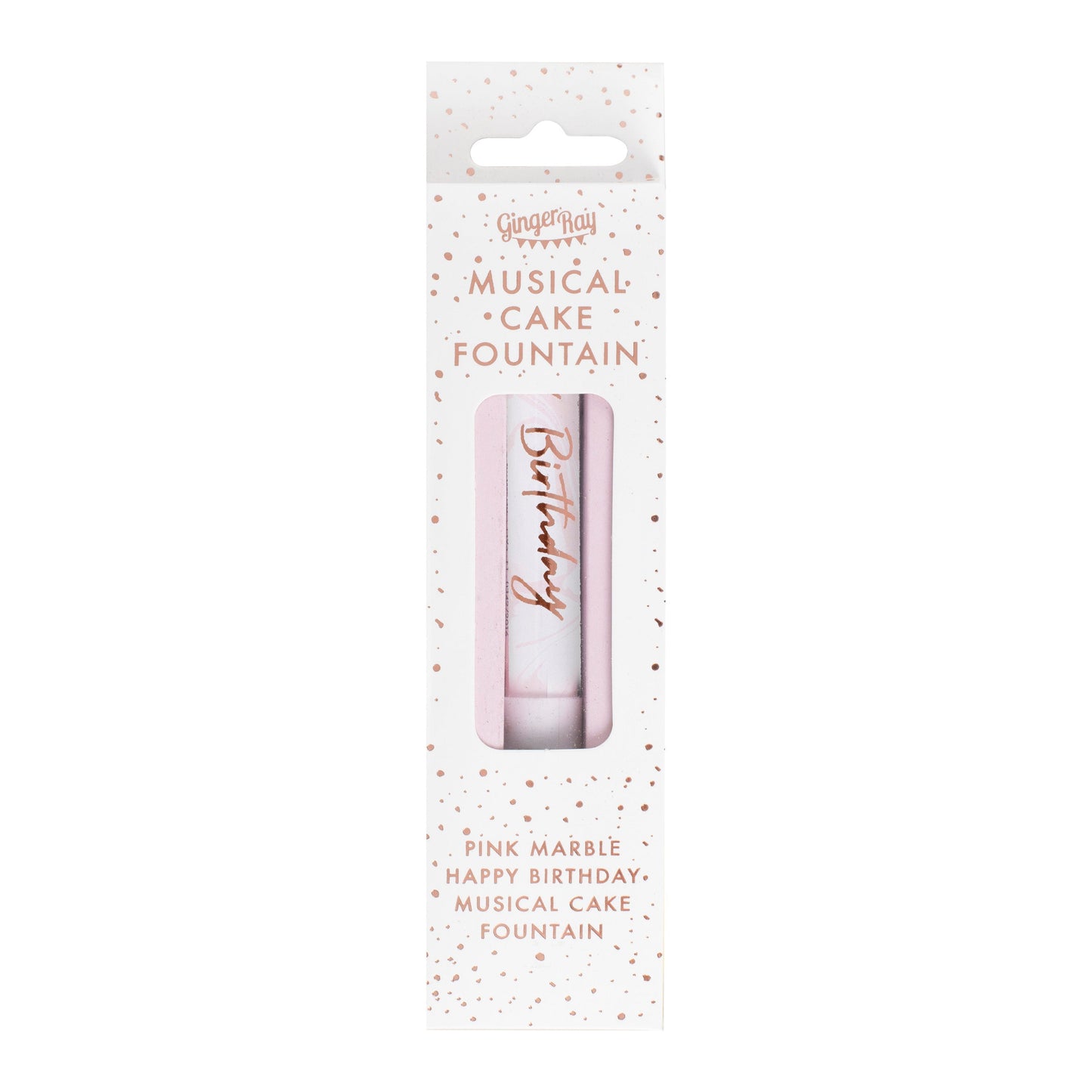 Musical Happy Birthday Sparkler Candle Fountain- 5 Inner Pack