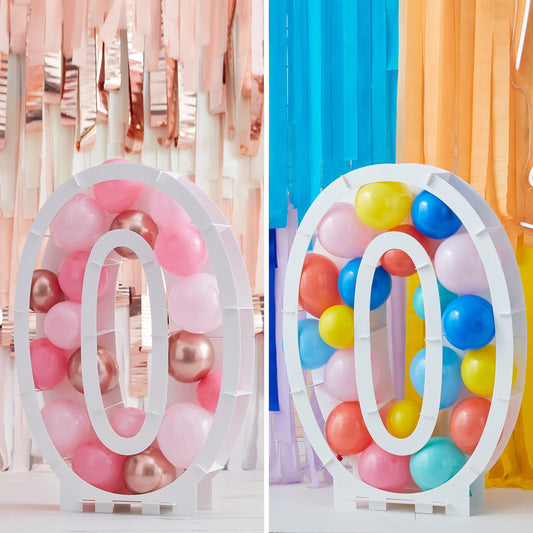 Balloon Mosaic Number Stand 0- 4 Inner Pack