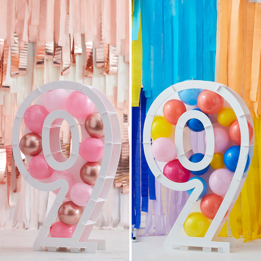 Balloon Mosaic Number Stand 9- 4 Inner Pack