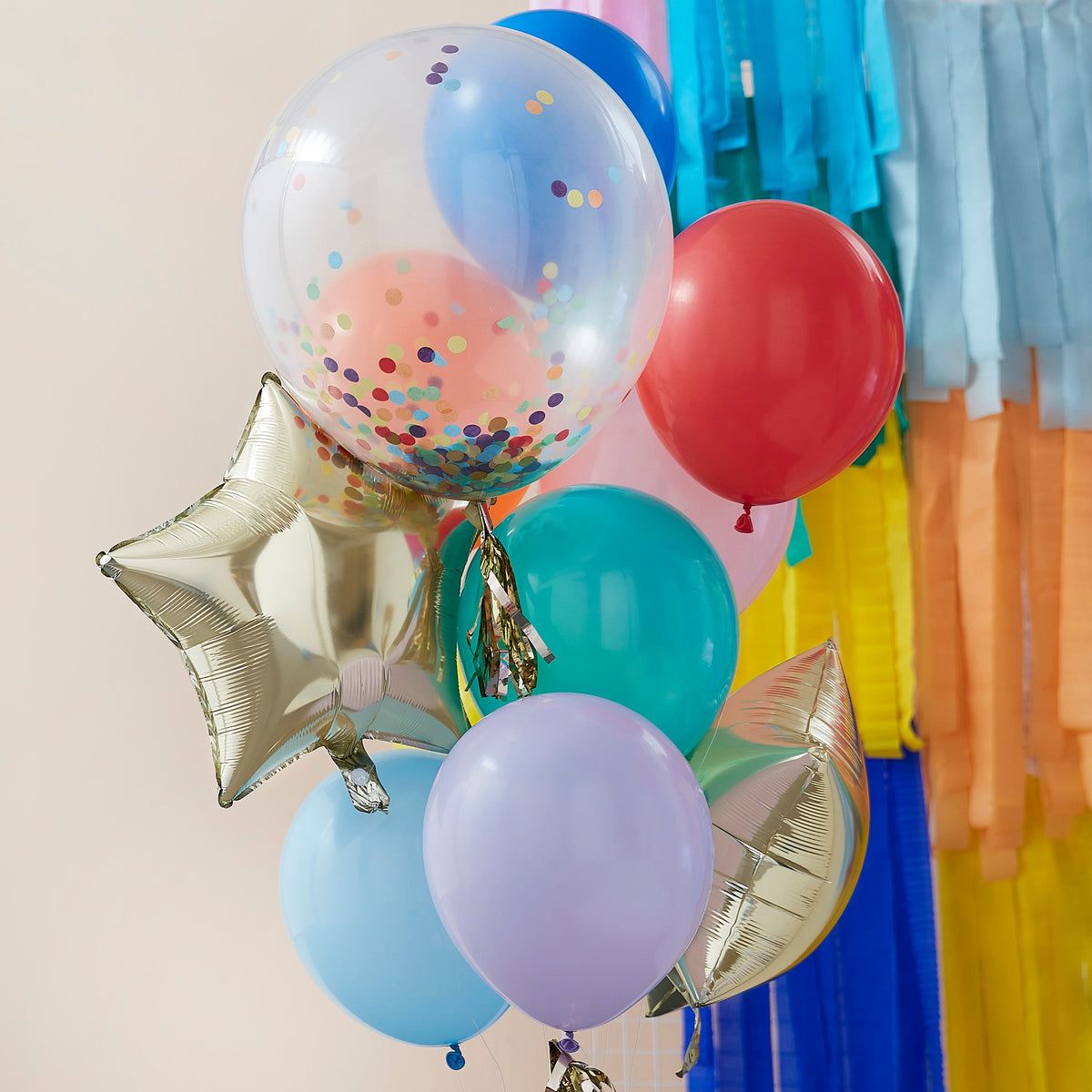 Rainbow Party Mixed Balloon Bundle- 5 Inner Pack