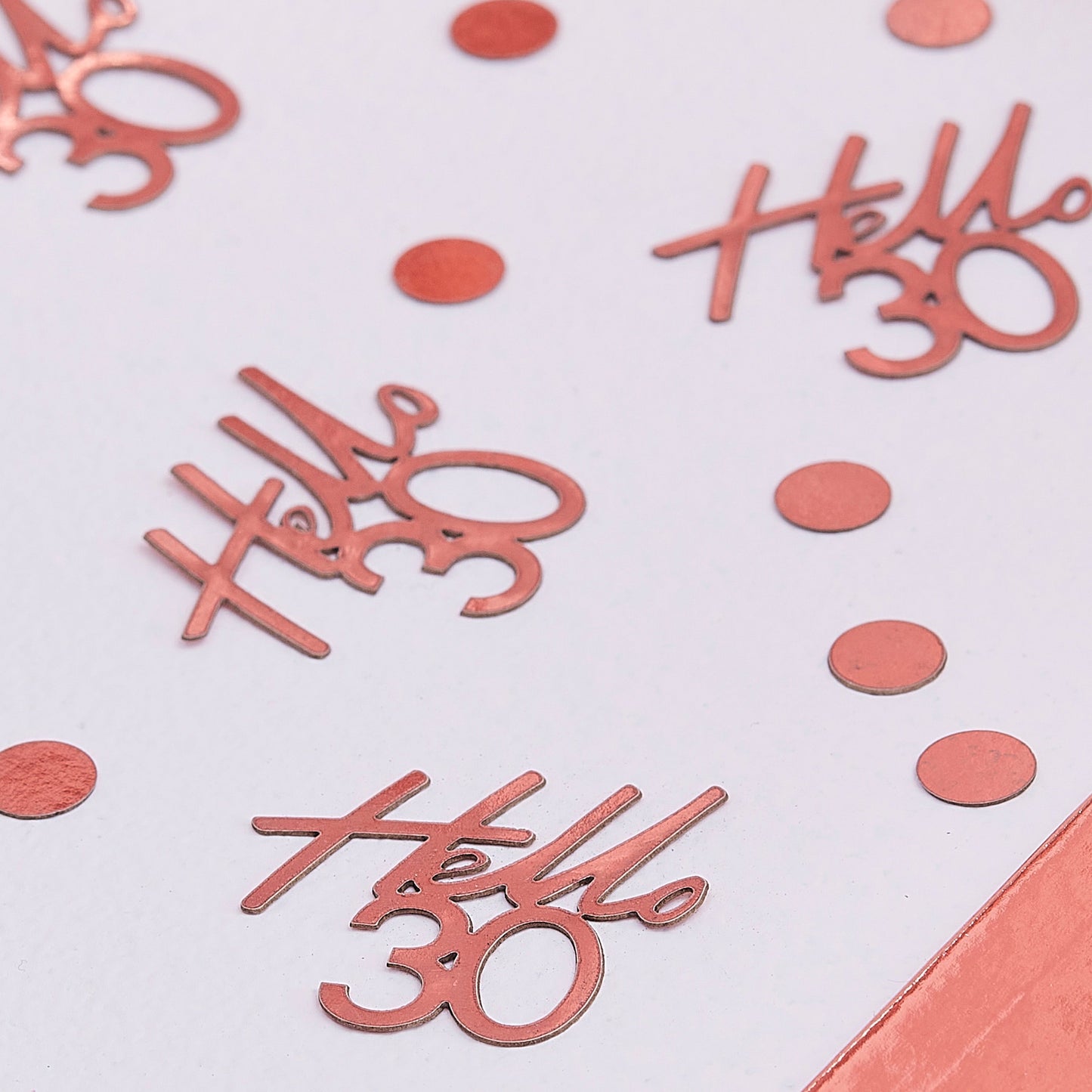 30th Rose Gold Birthday Confetti- 5 Inner Pack