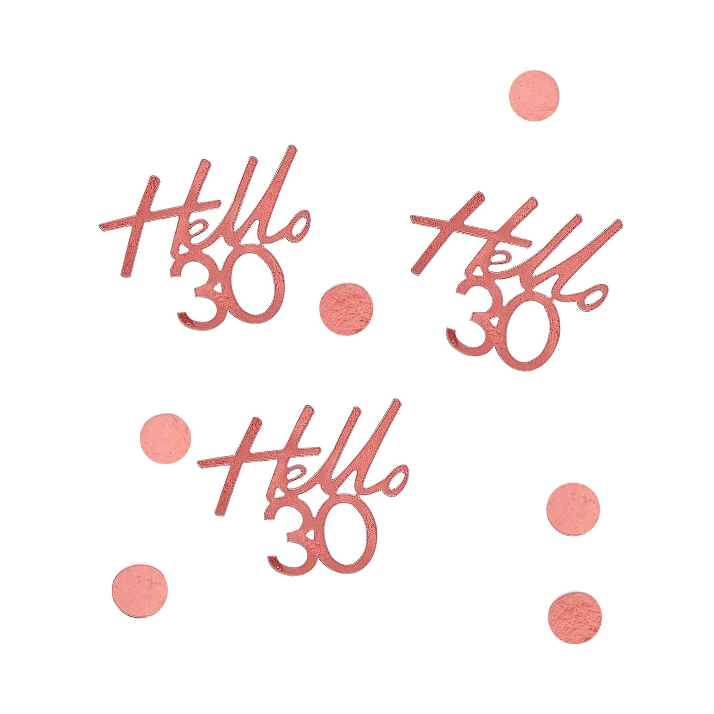 30th Rose Gold Birthday Confetti- 5 Inner Pack