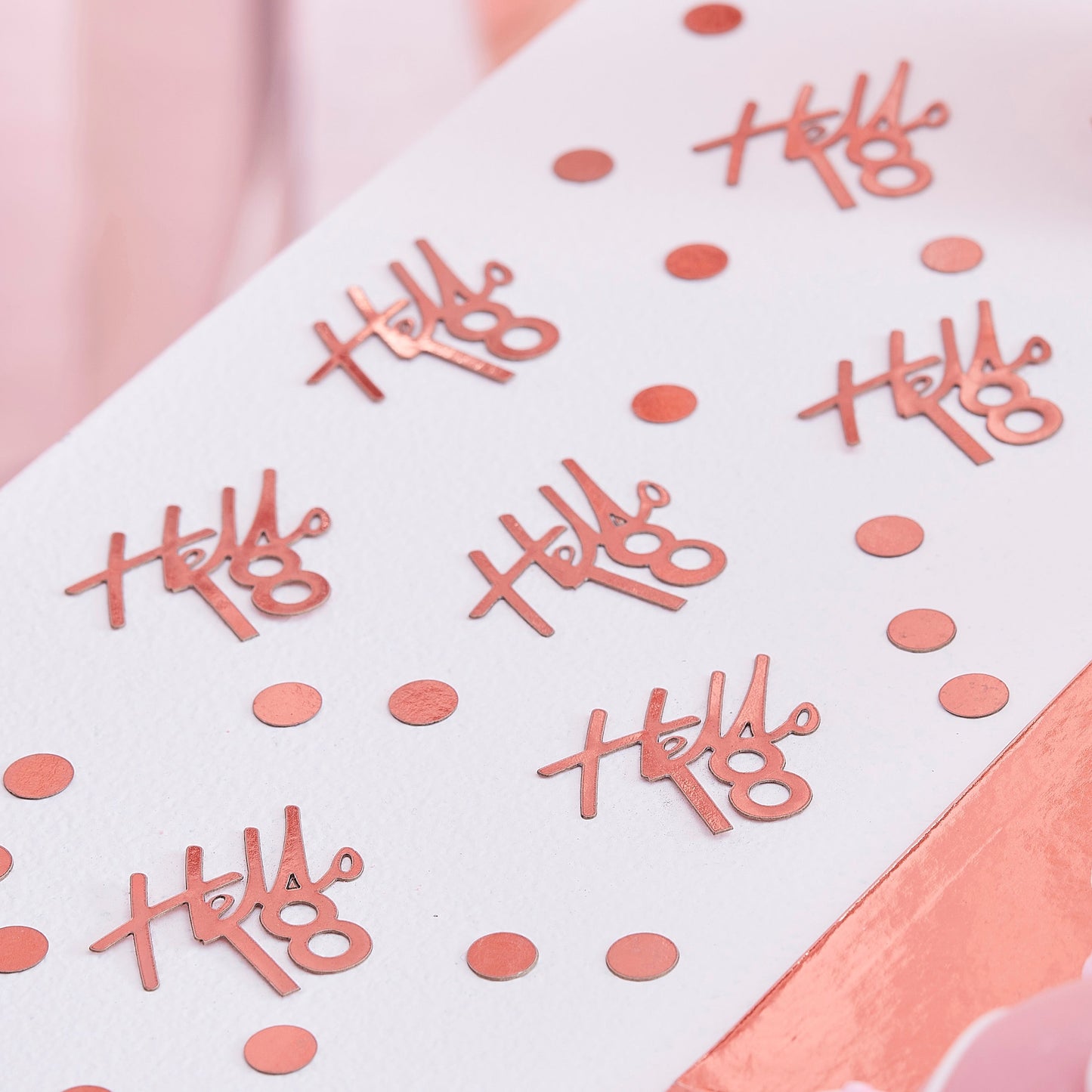 18th Rose Gold Birthday Confetti- 5 Inner Pack