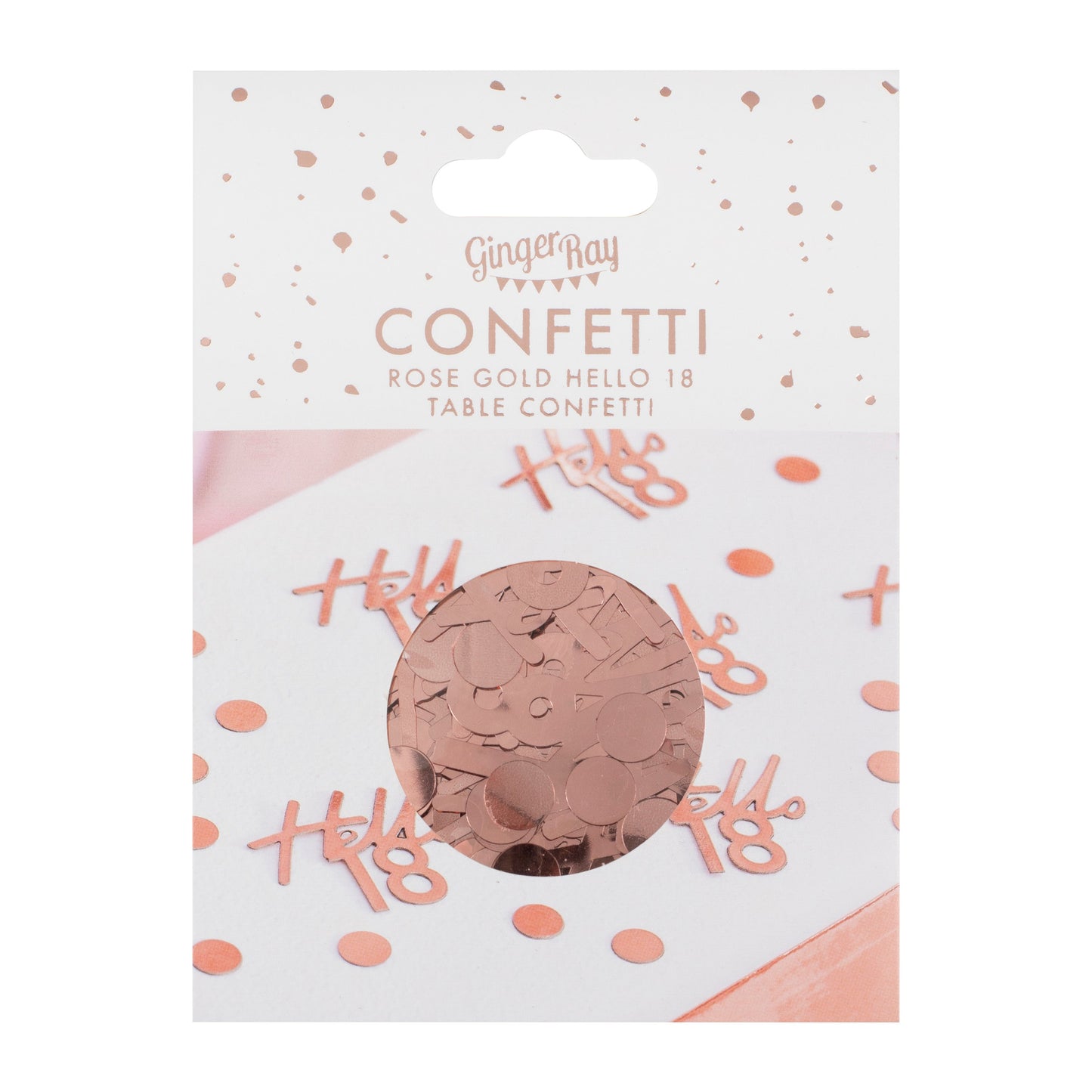 18th Rose Gold Birthday Confetti- 5 Inner Pack