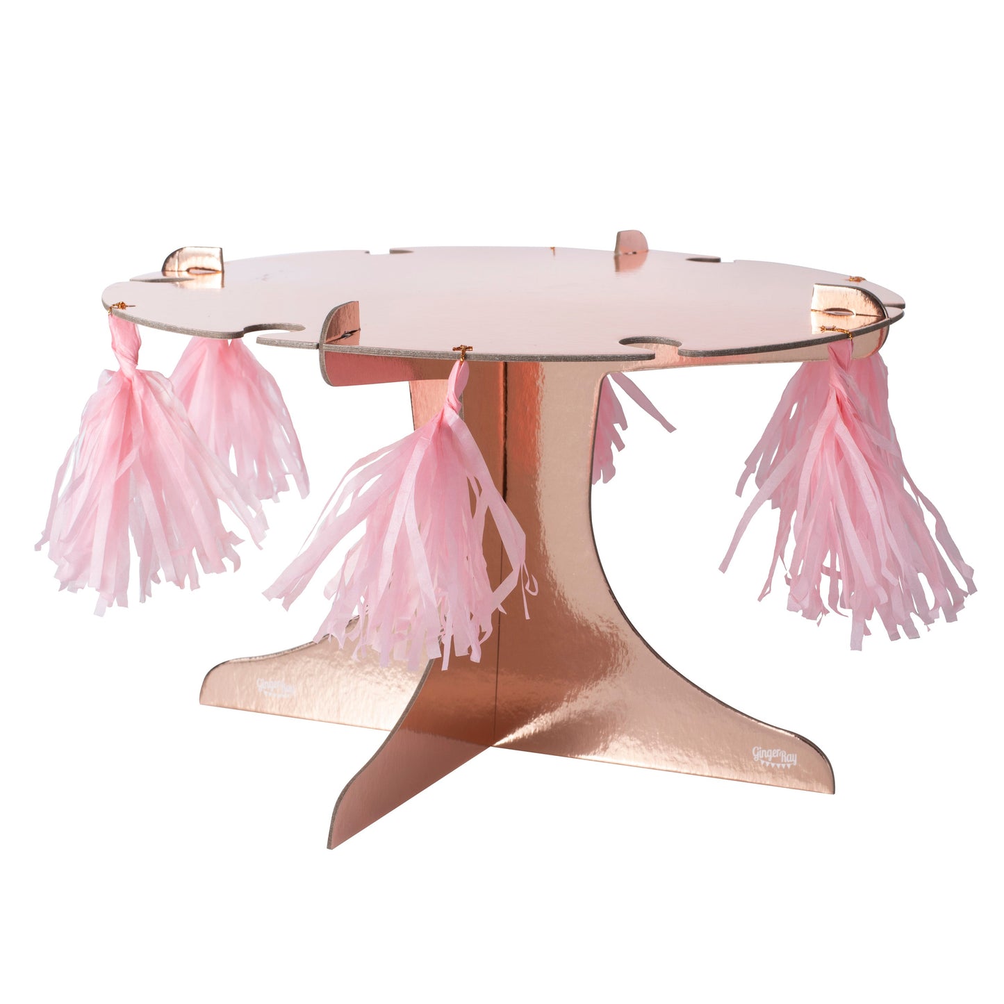 Rose Gold Cake Stand with Drink Holders- 5 Inner Pack