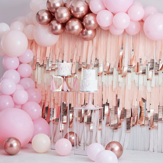 Pink and Rose Gold Balloon Arch Kit- 5 Inner Pack