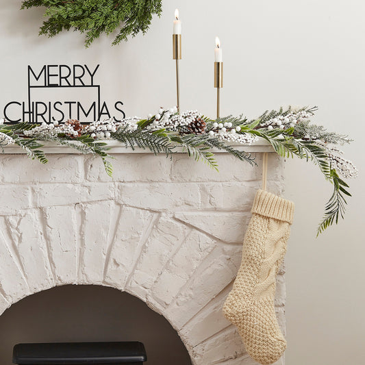 Snowy Christmas Garland- 10 Inner Pack