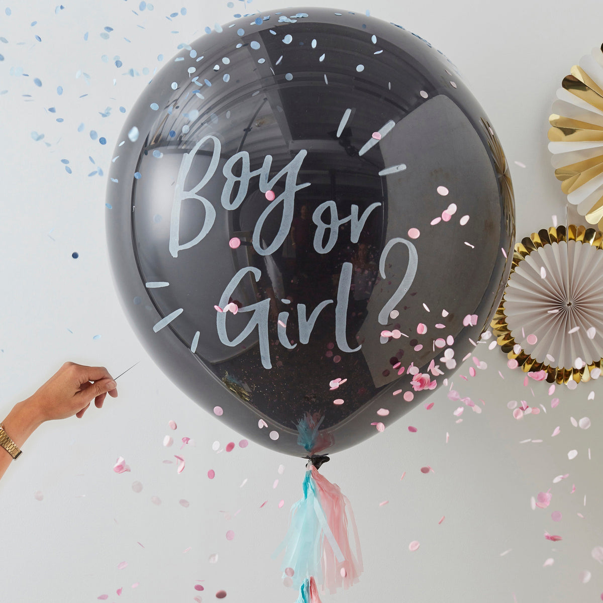 Boy Or Girl Gender Reveal Balloon- 10 Inner Pack