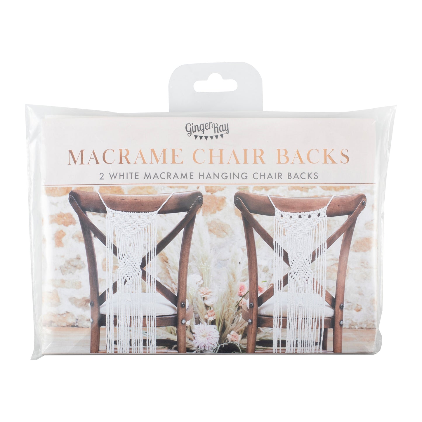 Macrame Wedding Chair Decorations- 5 Inner Pack