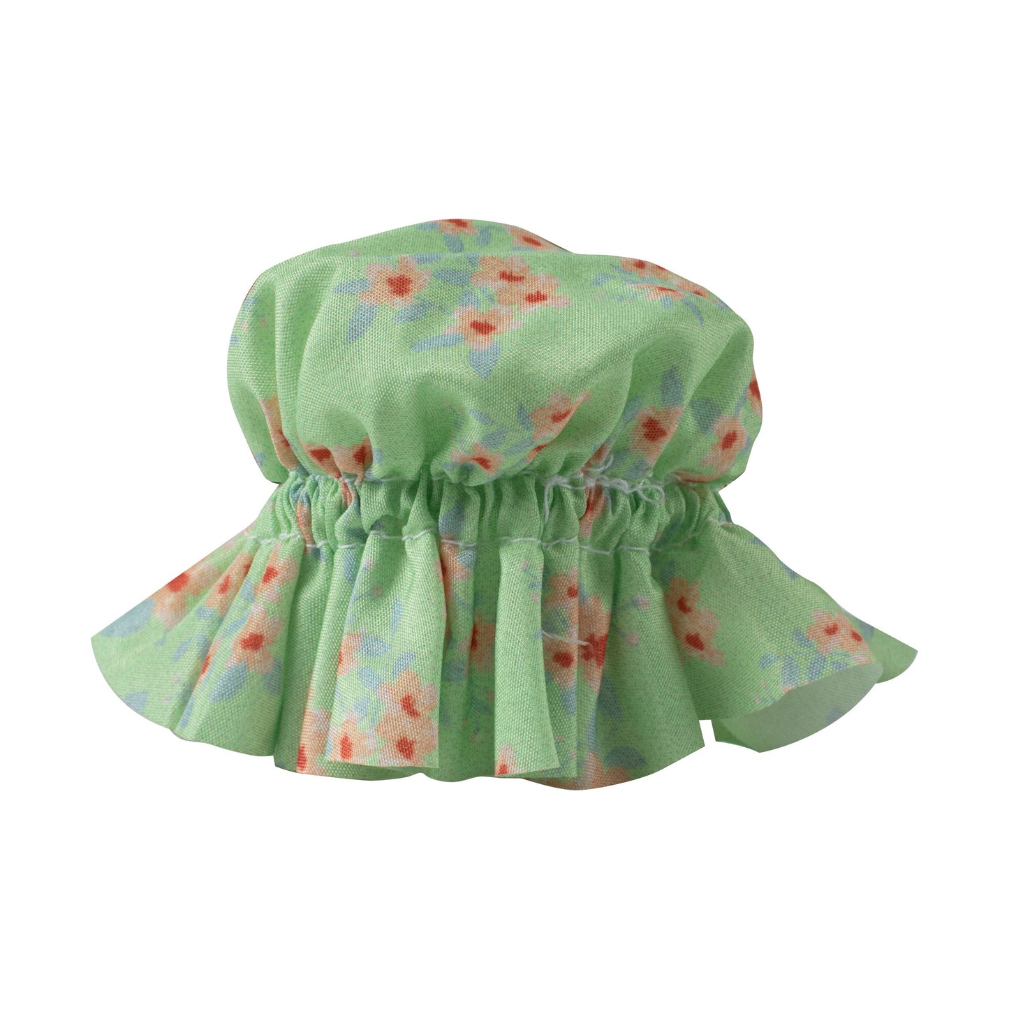 Green Floral Jam Jar Fabric Topper - Large- 40 Inner Pack