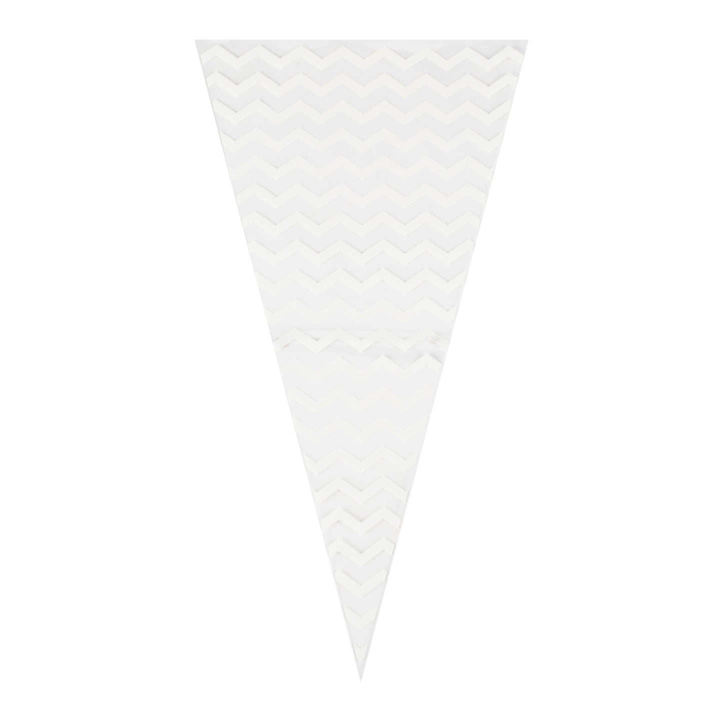 White Chevron Sweet Cone Bags- 10 Inner Pack