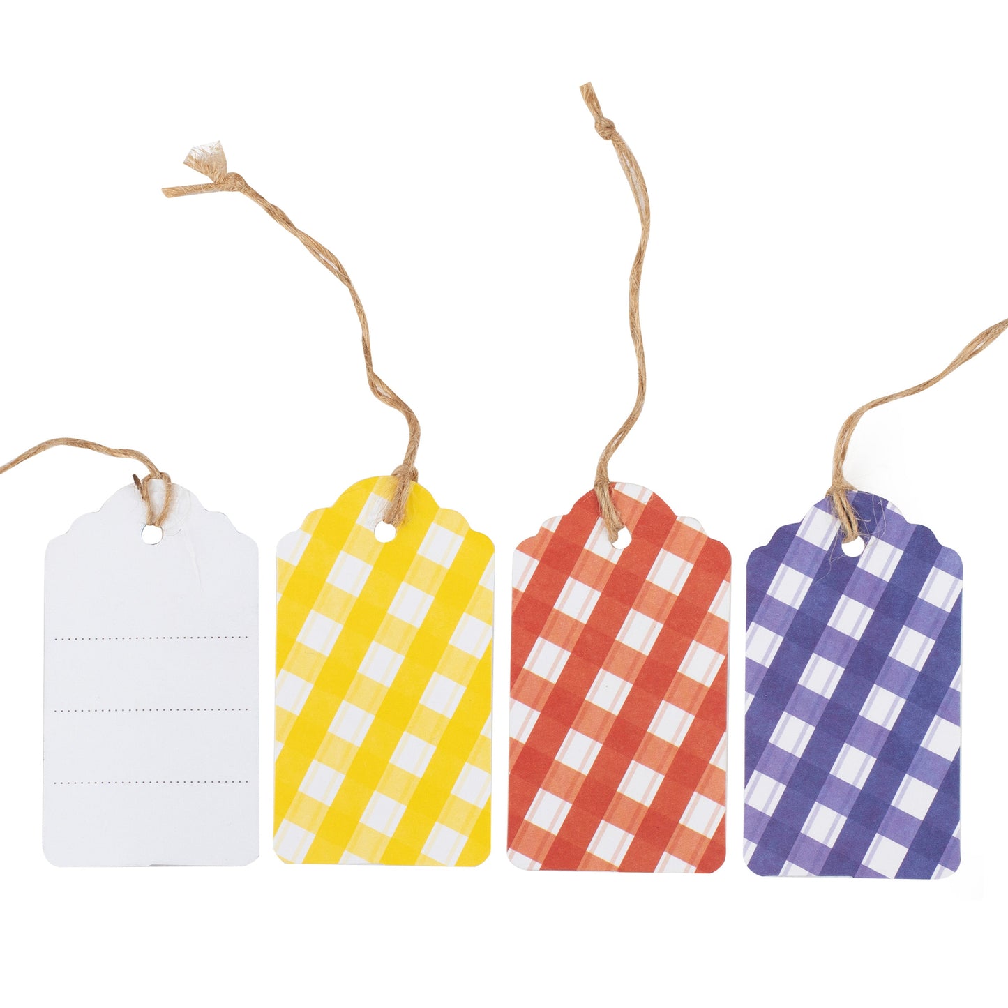 Gingham Jam Jar Gift Labels- 10 Inner Pack