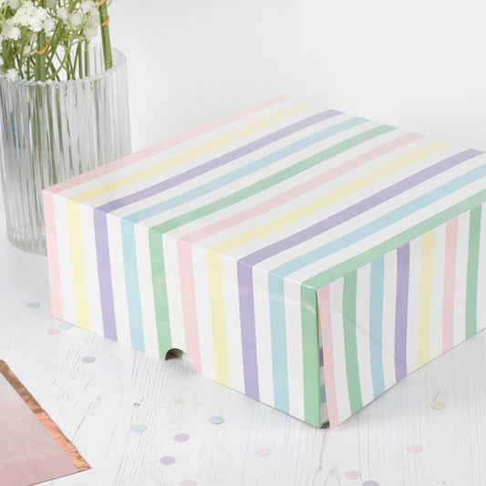 Pastel Striped Cake Boxes- 5 Inner Pack