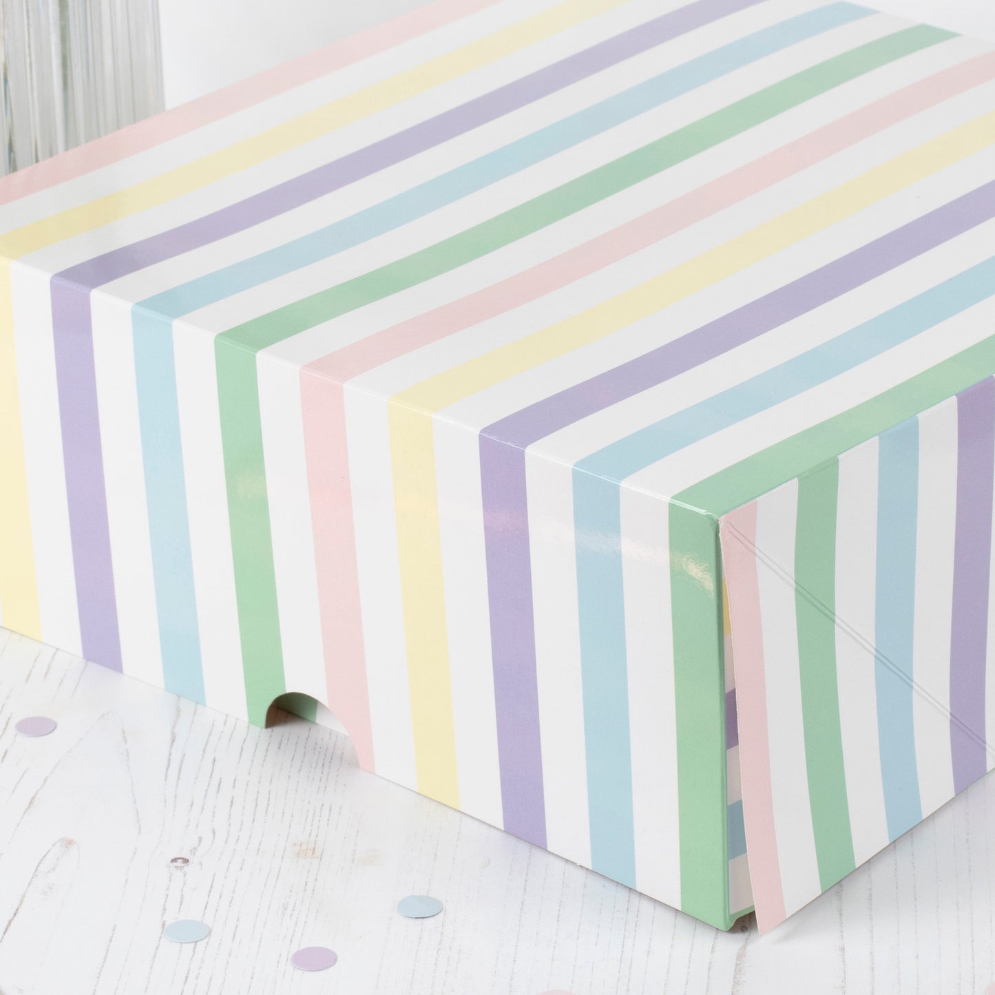 Pastel Striped Cake Boxes- 5 Inner Pack