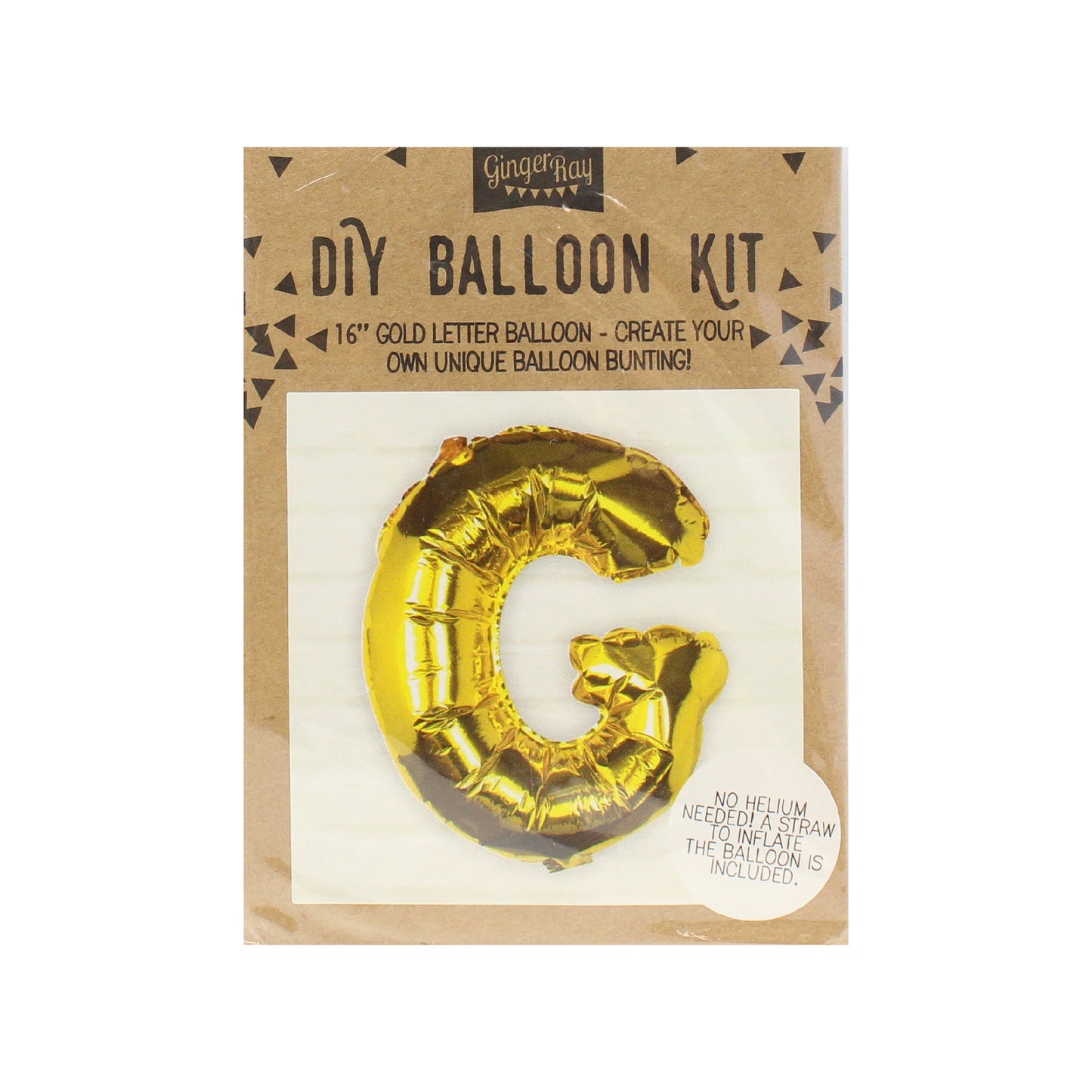 Gold Foil Letter Balloons- 5 Inner Pack