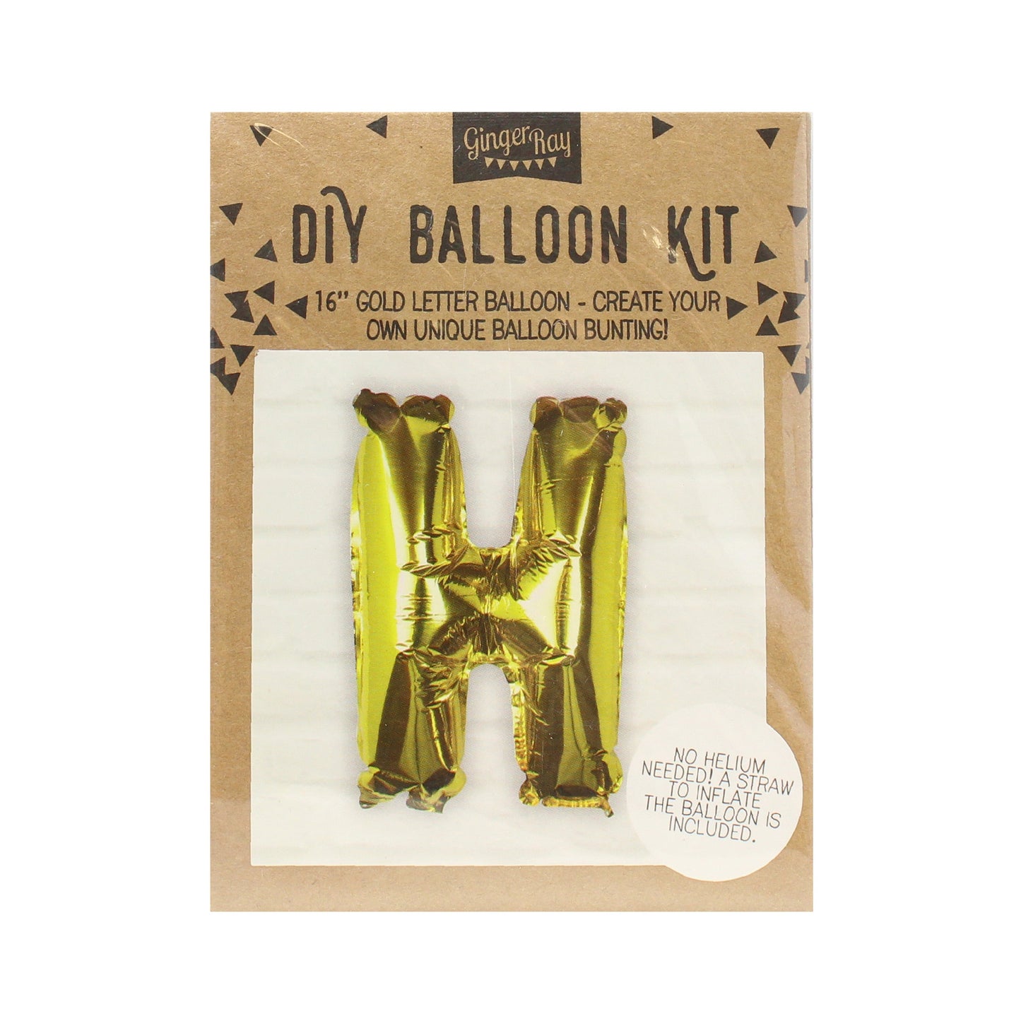 Gold Foil Letter Balloons- 5 Inner Pack