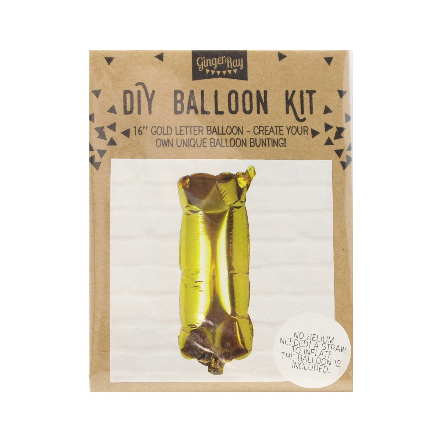 Gold Foil Letter Balloons- 5 Inner Pack