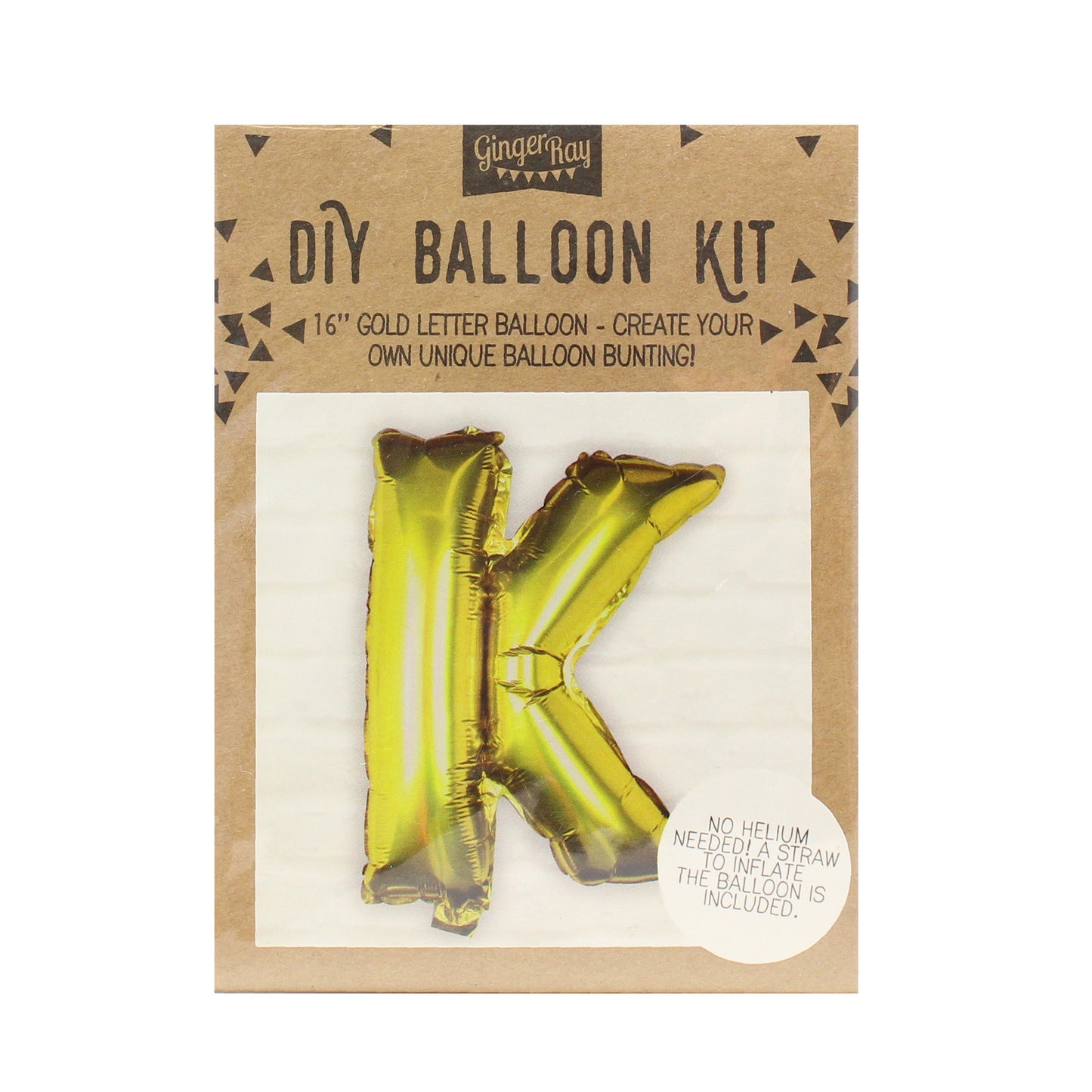 Gold Foil Letter Balloons- 5 Inner Pack