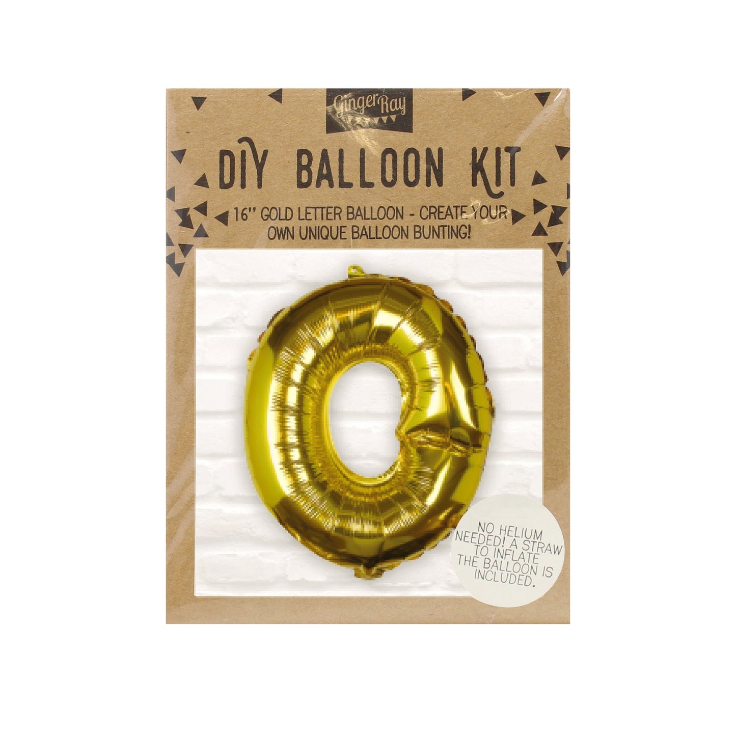 Gold Foil Letter Balloons- 5 Inner Pack