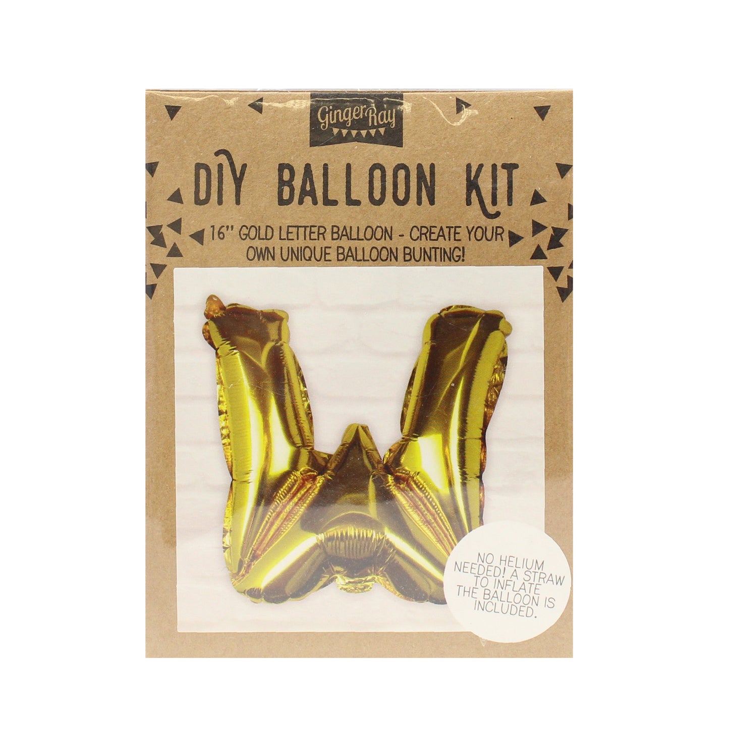 Gold Foil Letter Balloons- 5 Inner Pack