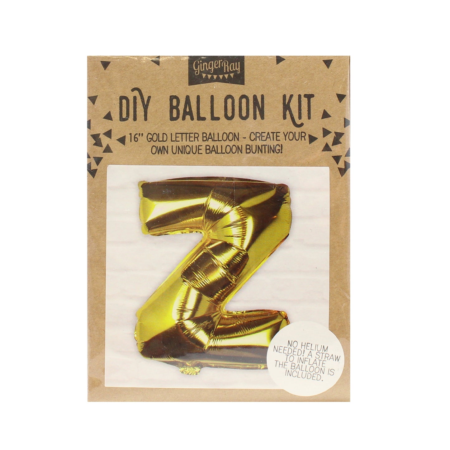 Gold Foil Letter Balloons- 5 Inner Pack