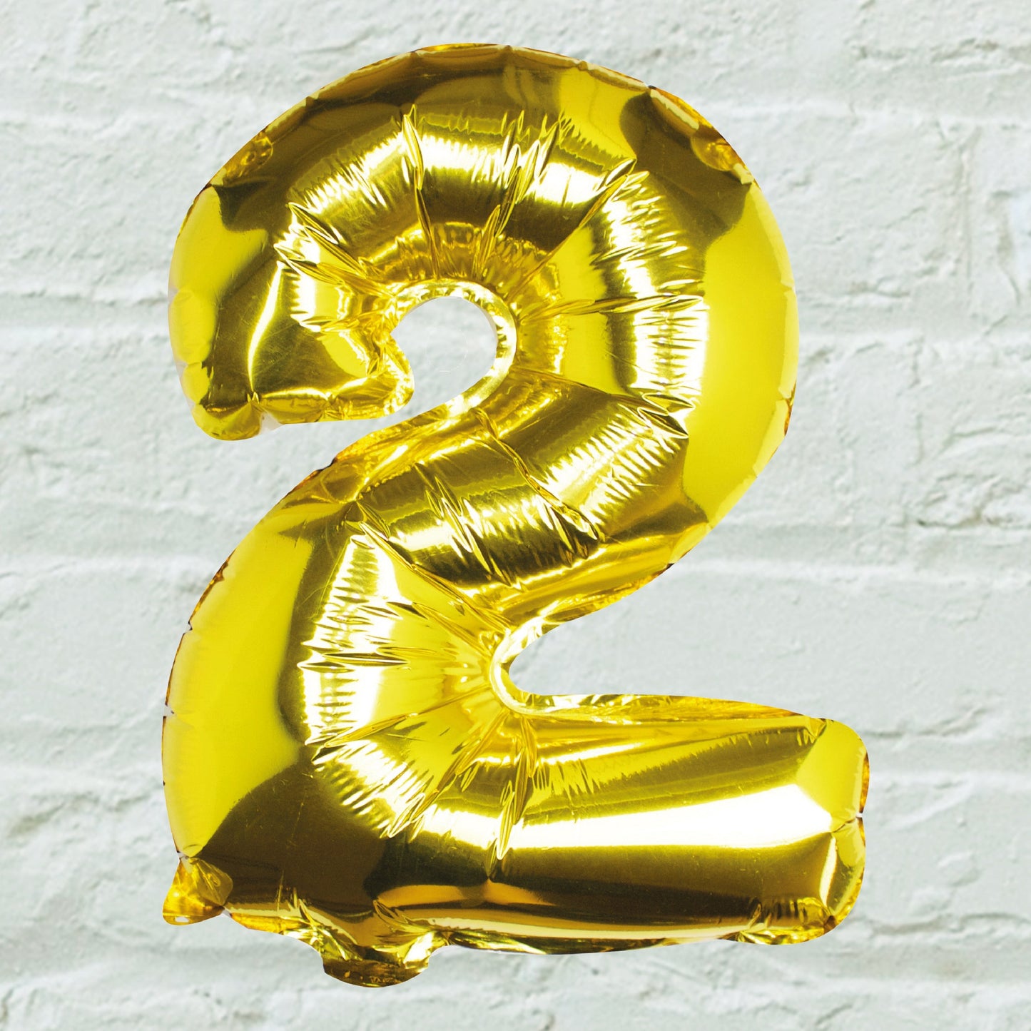 Gold Foil Number Balloon- 5 Inner Pack