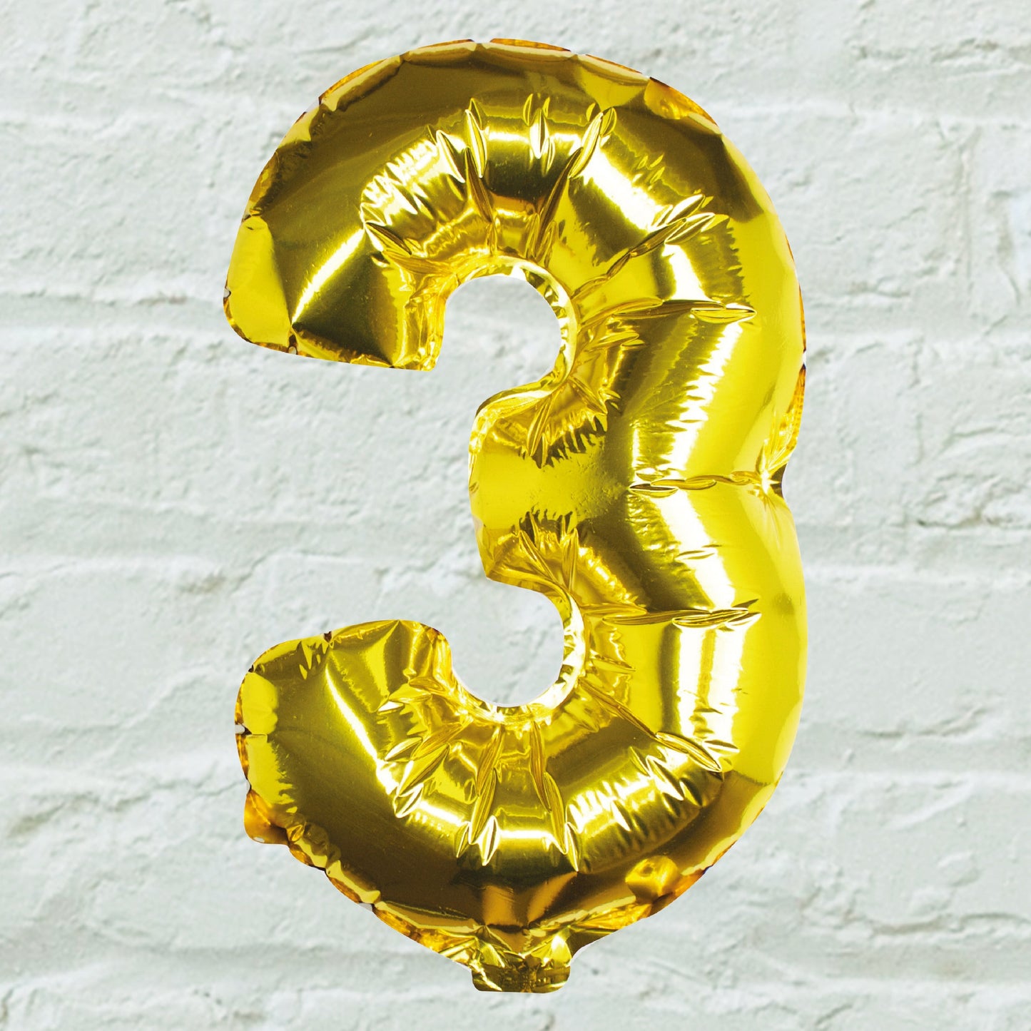 Gold Foil Number Balloon- 5 Inner Pack