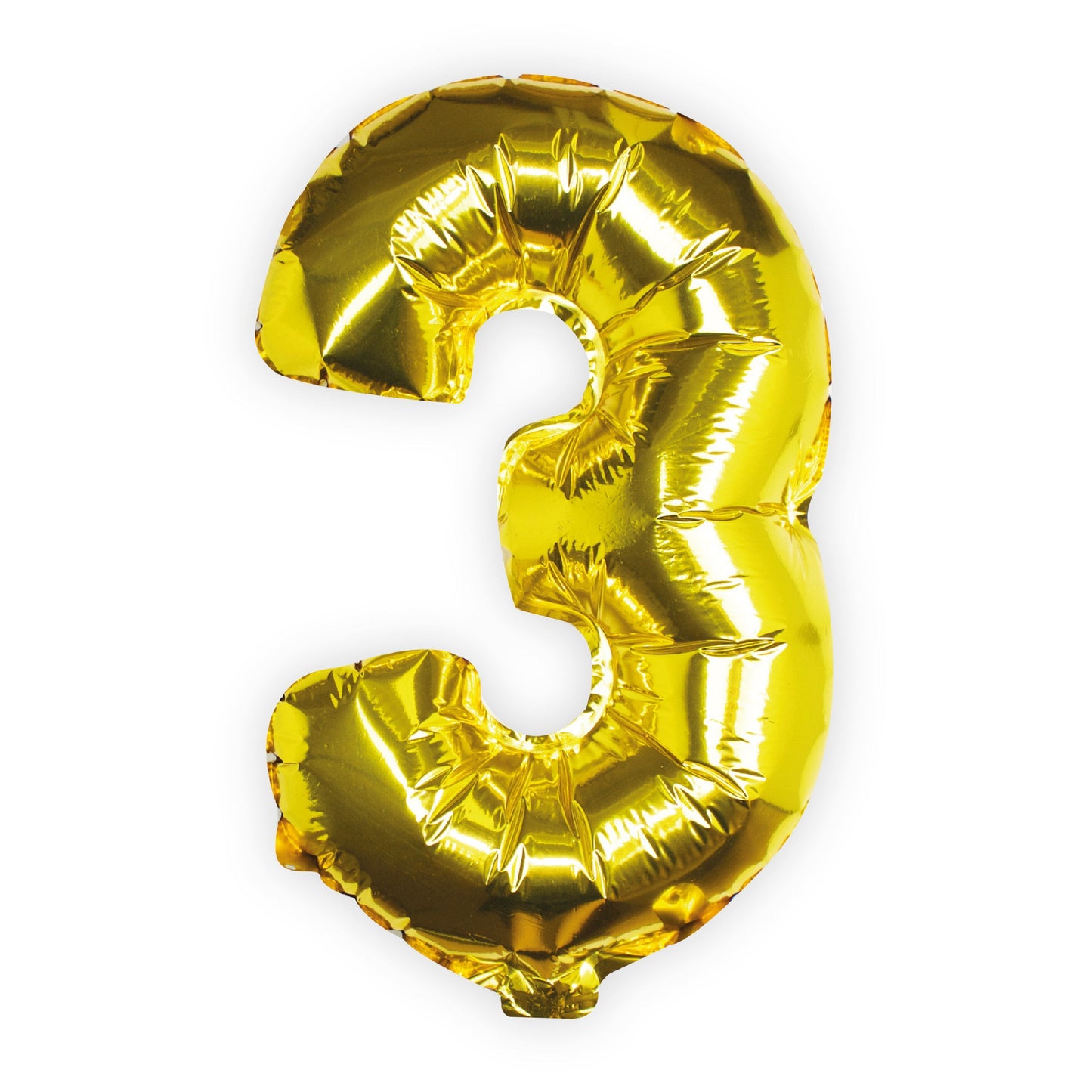 Gold Foil Number Balloon- 5 Inner Pack