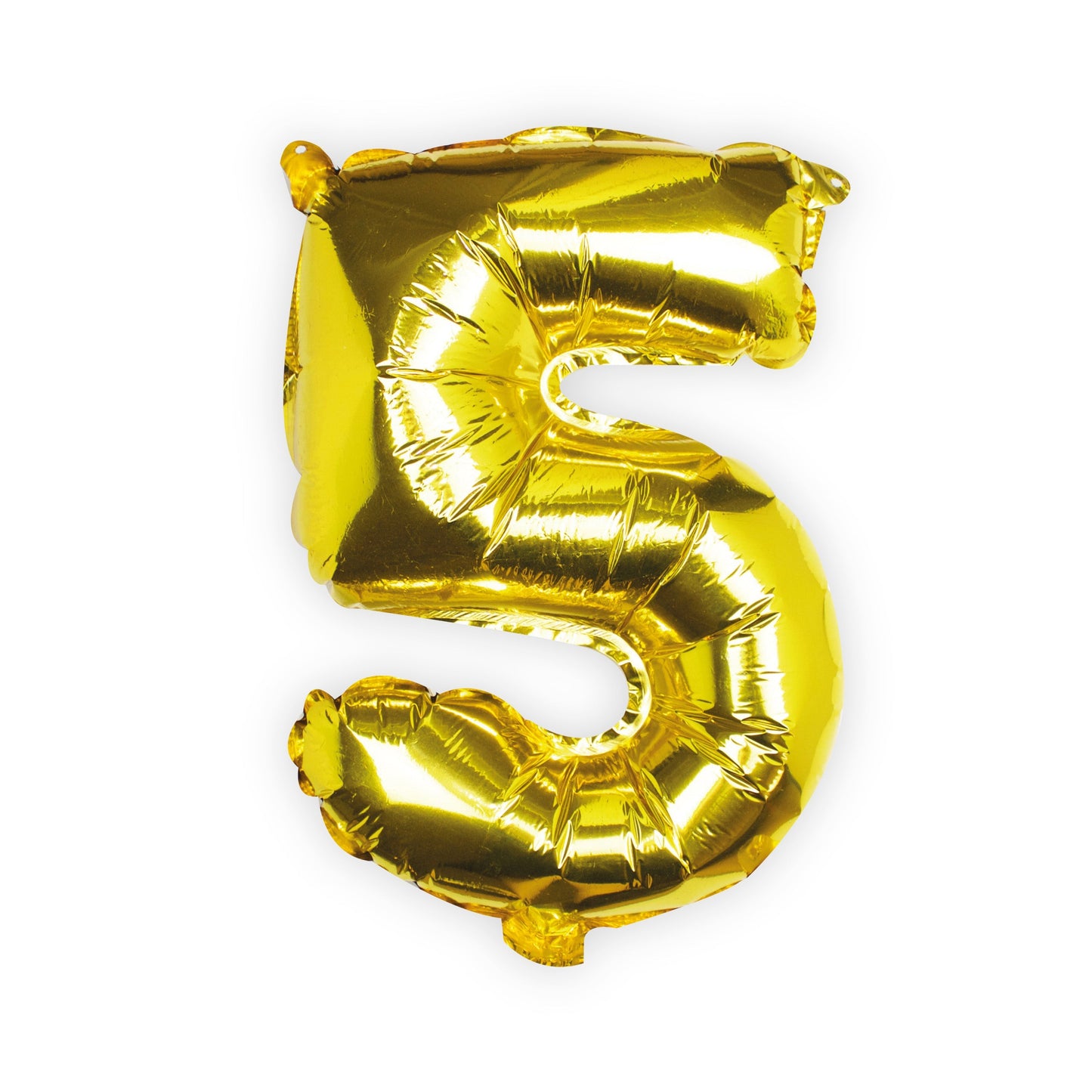 Gold Foil Number Balloon- 5 Inner Pack