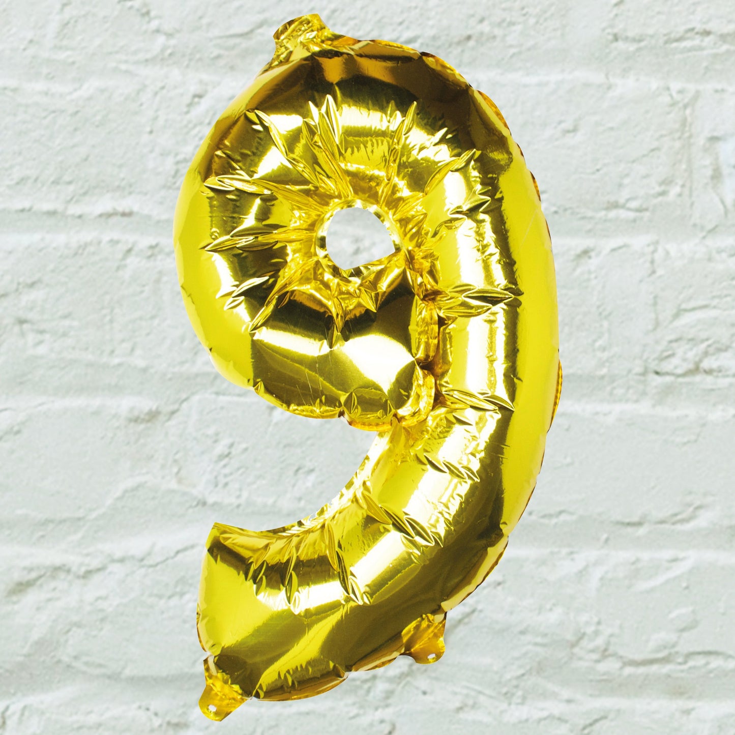 Gold Foil Number Balloon- 5 Inner Pack