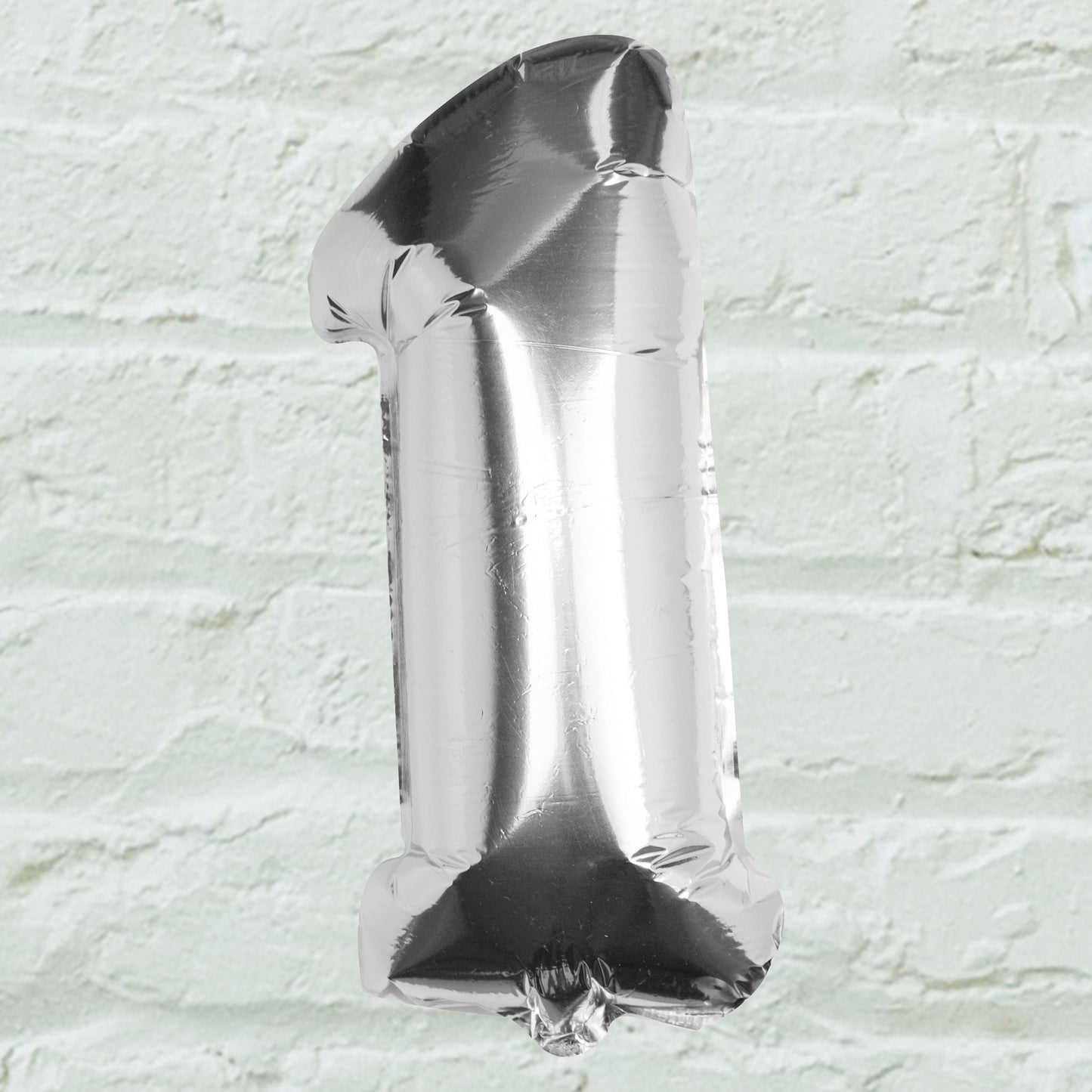 Silver Foil Number Balloon- 5 Inner Pack