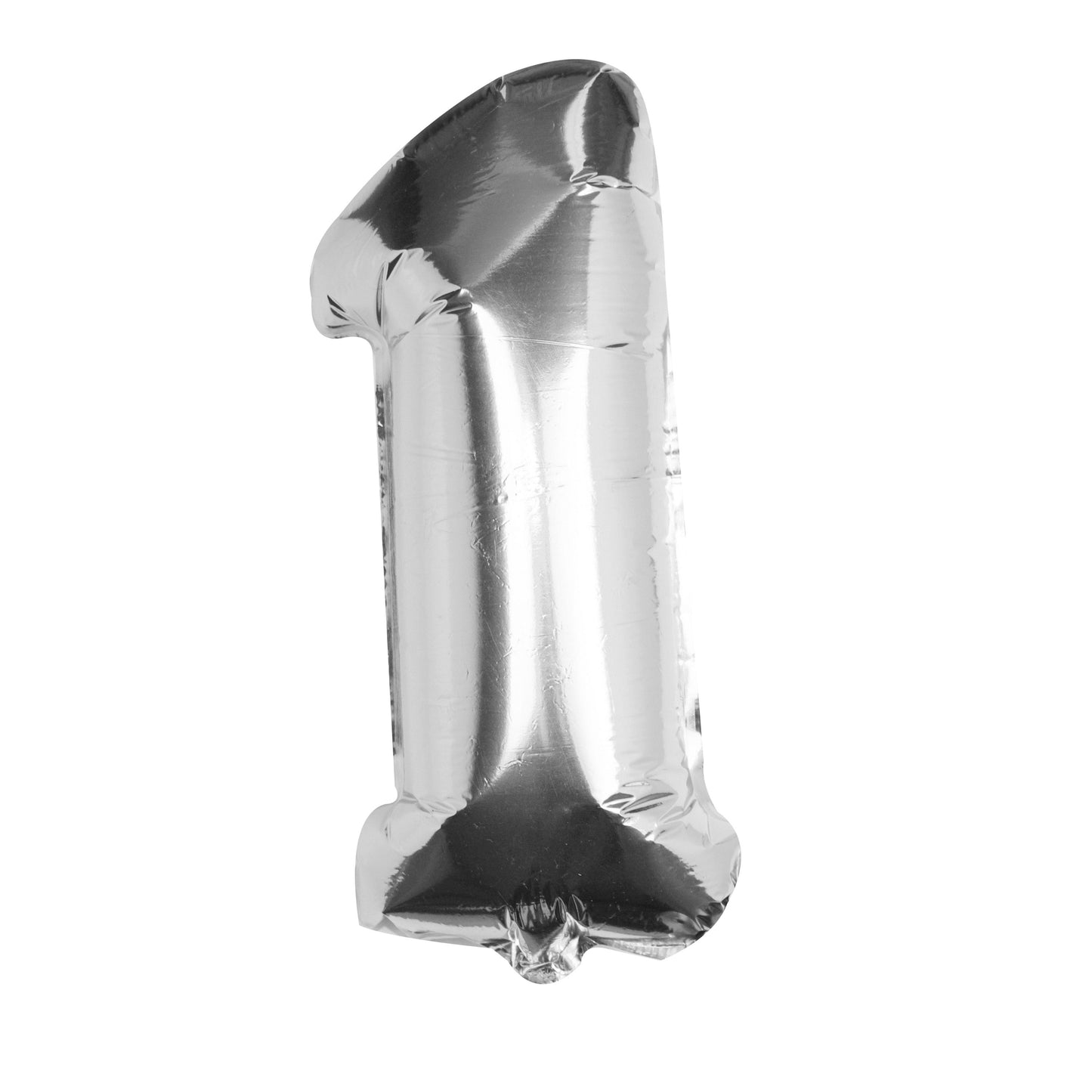 Silver Foil Number Balloon- 5 Inner Pack