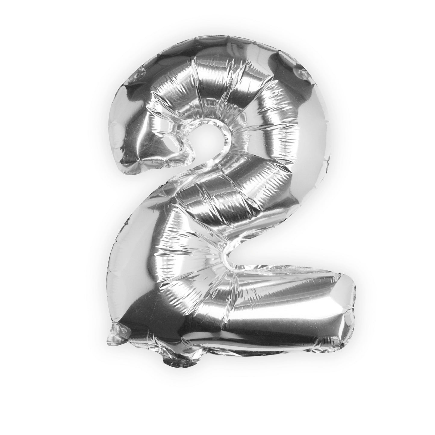Silver Foil Number Balloon- 5 Inner Pack