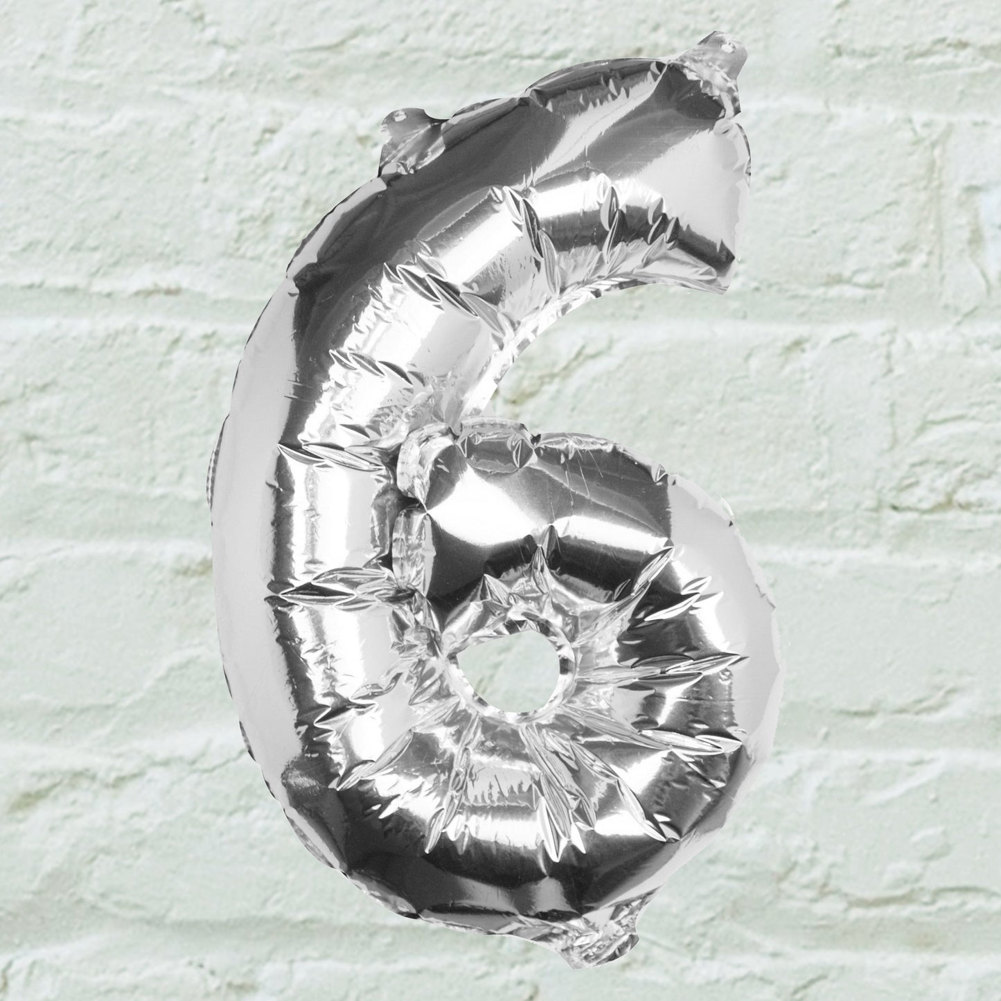 Silver Foil Number Balloon- 5 Inner Pack