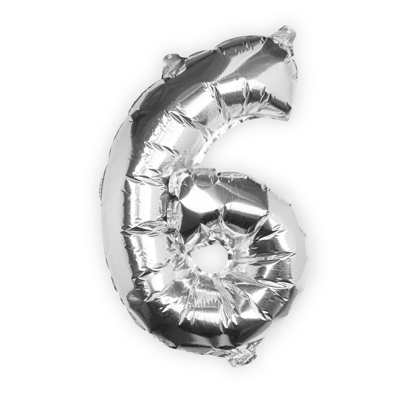 Silver Foil Number Balloon- 5 Inner Pack