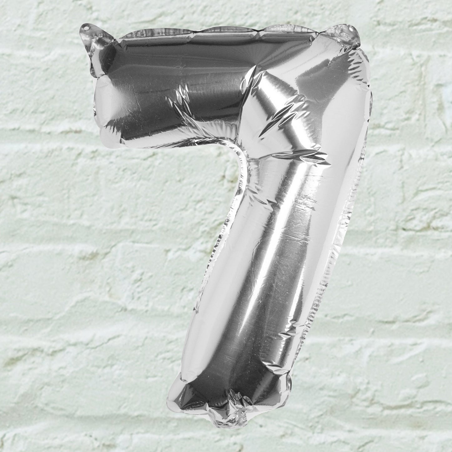 Silver Foil Number Balloon- 5 Inner Pack