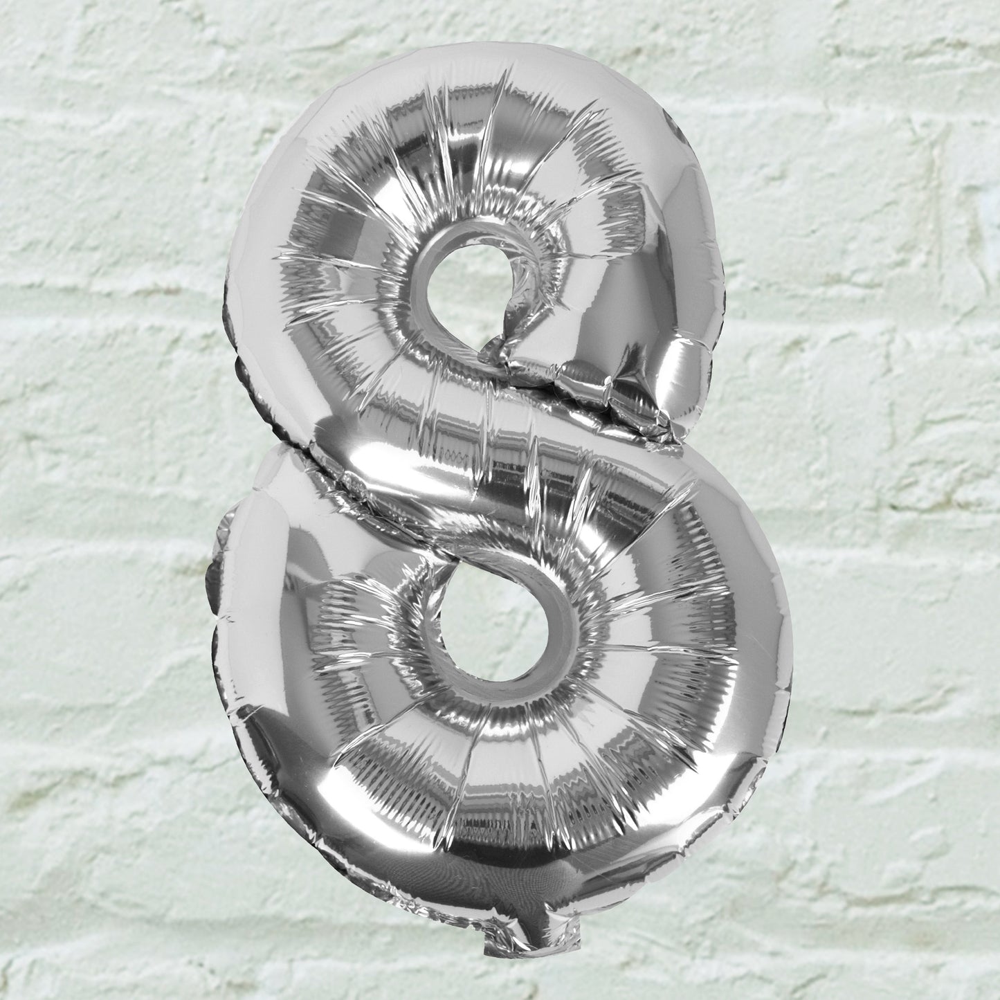 Silver Foil Number Balloon- 5 Inner Pack