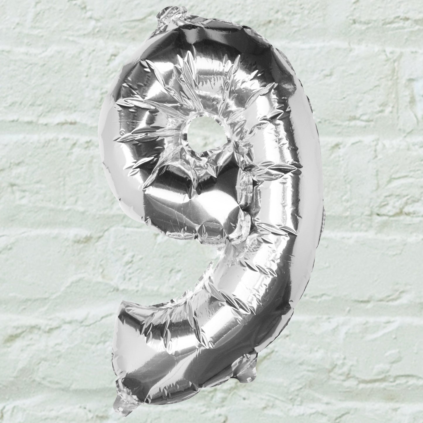 Silver Foil Number Balloon- 5 Inner Pack