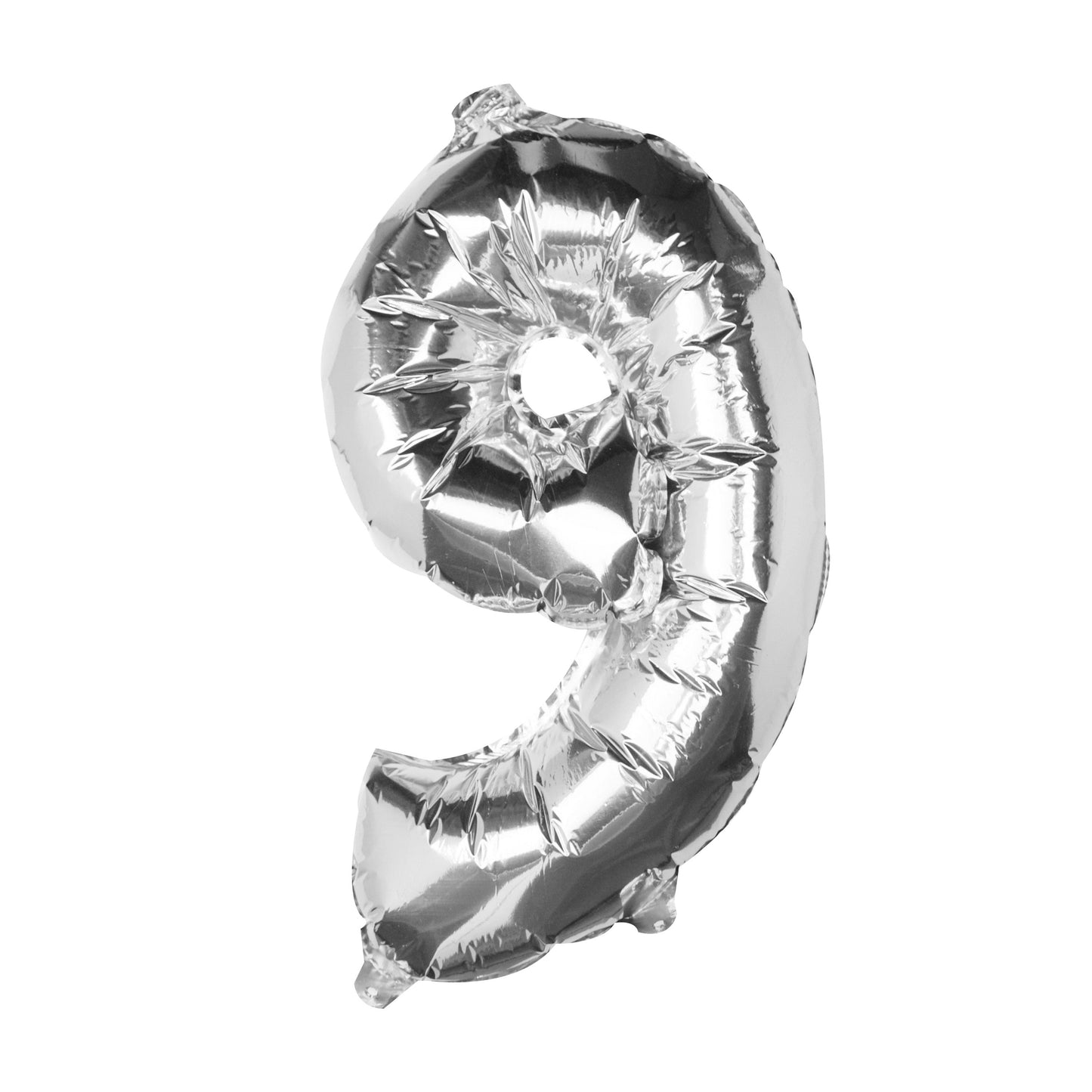 Silver Foil Number Balloon- 5 Inner Pack